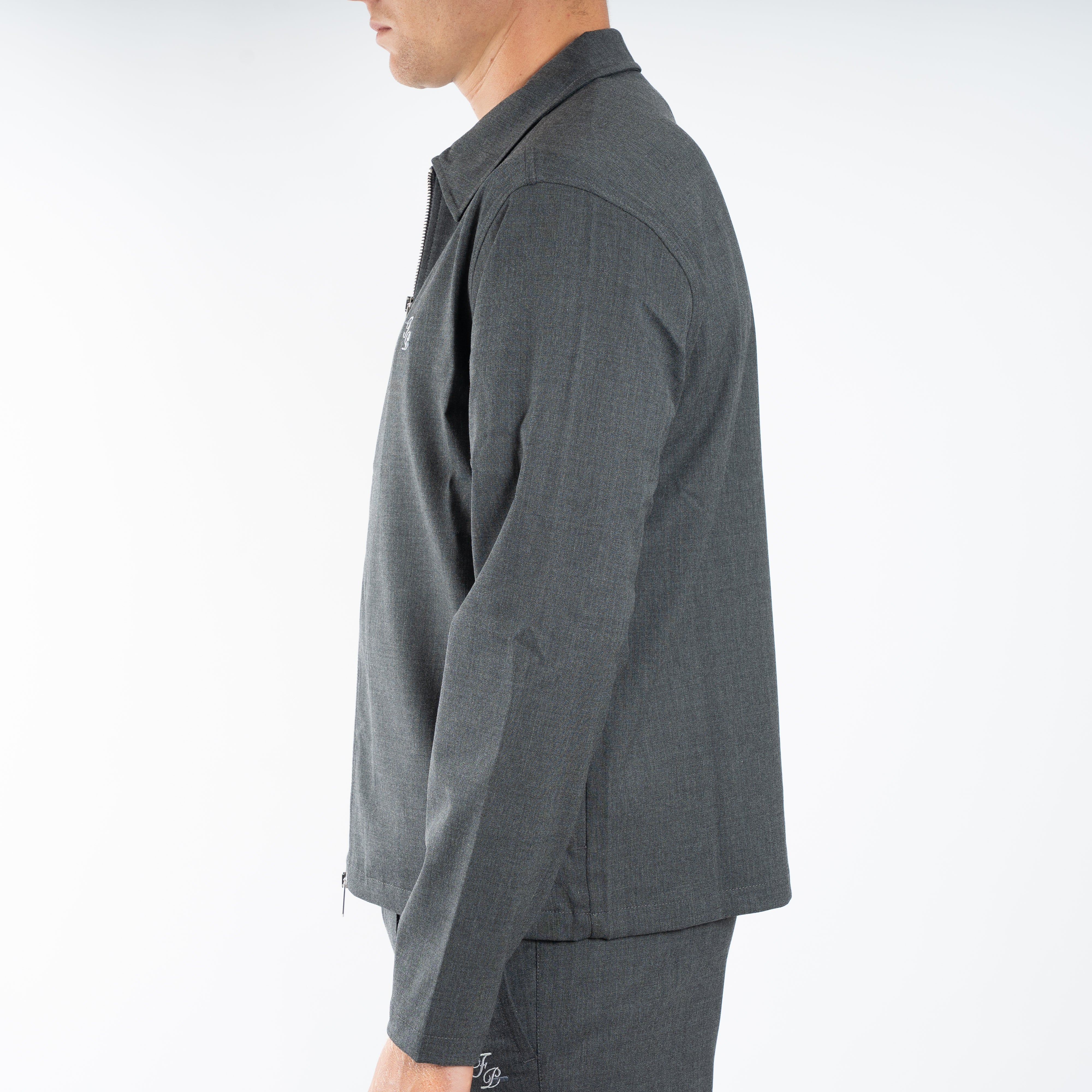 Filling Pieces Overshirt Grijs | Coach Jacket Twill Wool