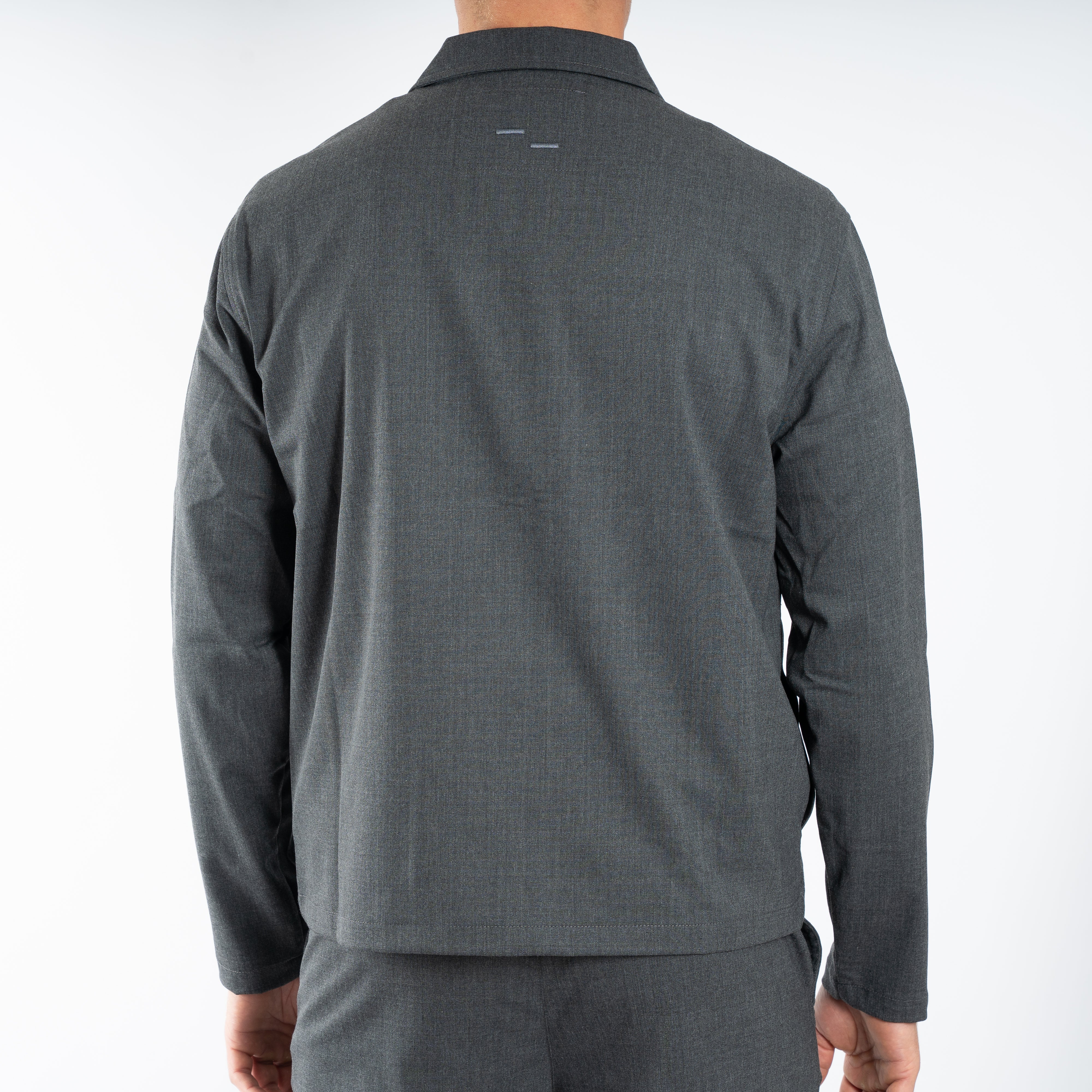 Filling Pieces Overshirt Grijs | Coach Jacket Twill Wool