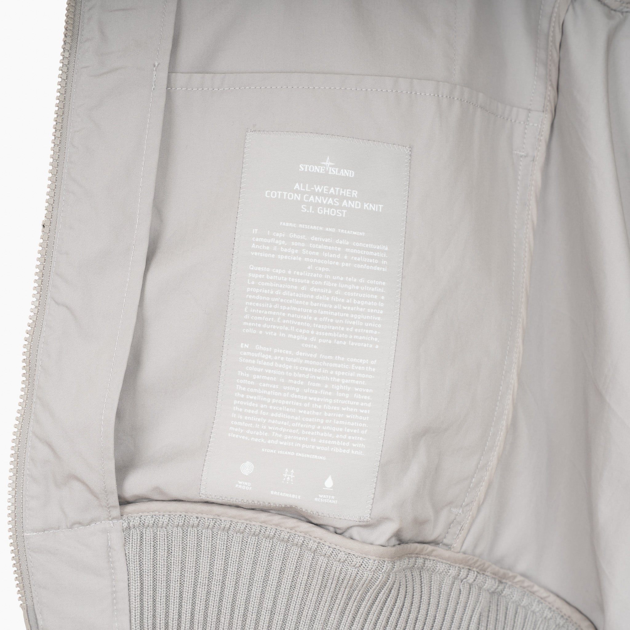 Stone Island Hybride Jack Grijs | Ghost