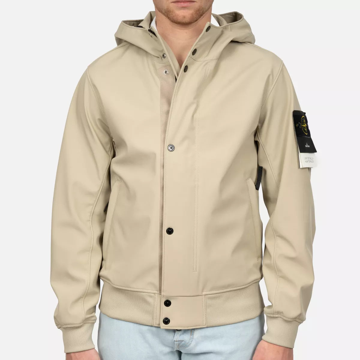 Stone Island Jas Soft Shell Beige | Light Soft Shell-R