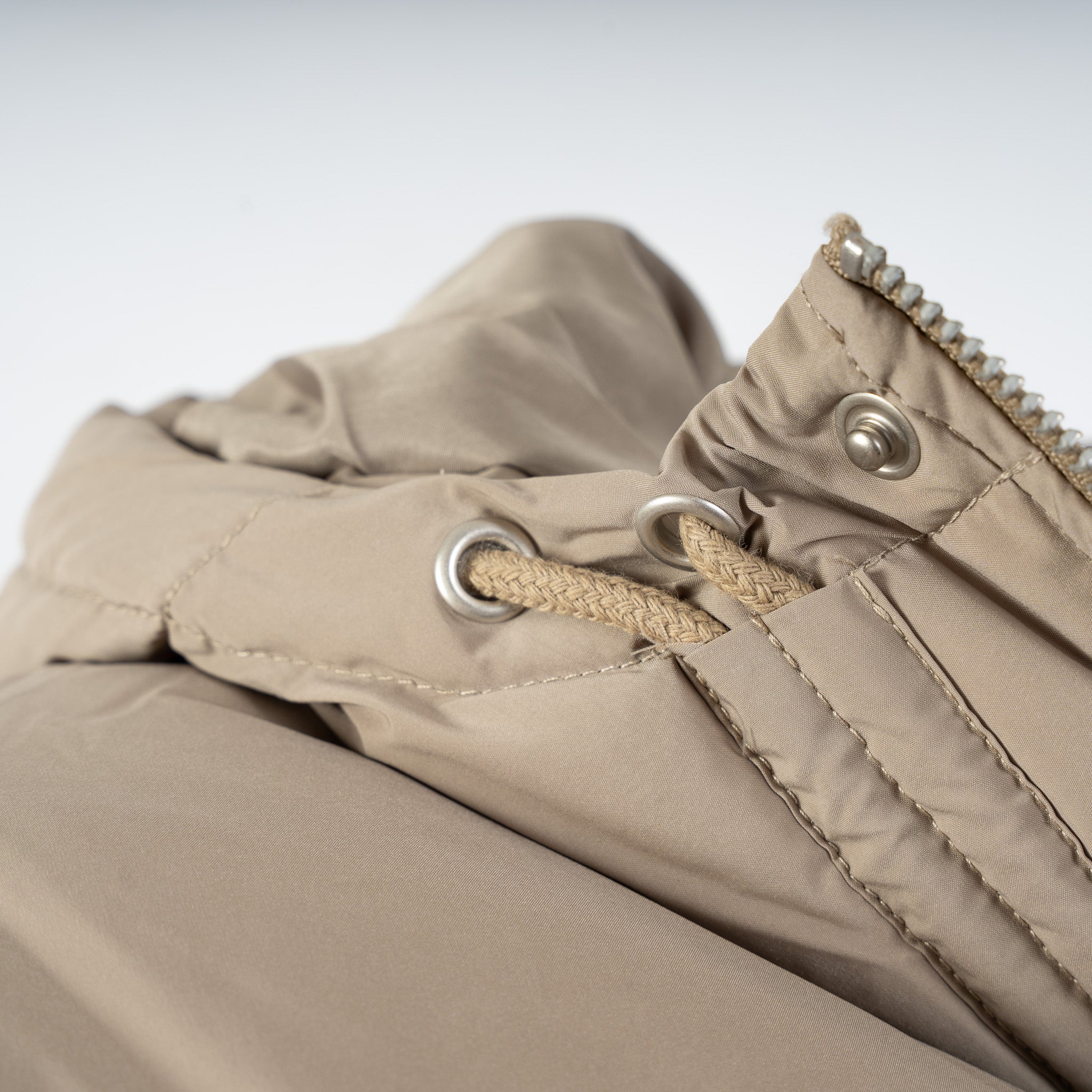 Bram's Fruit Jas Khaki  | Hooded Puffer Jacket