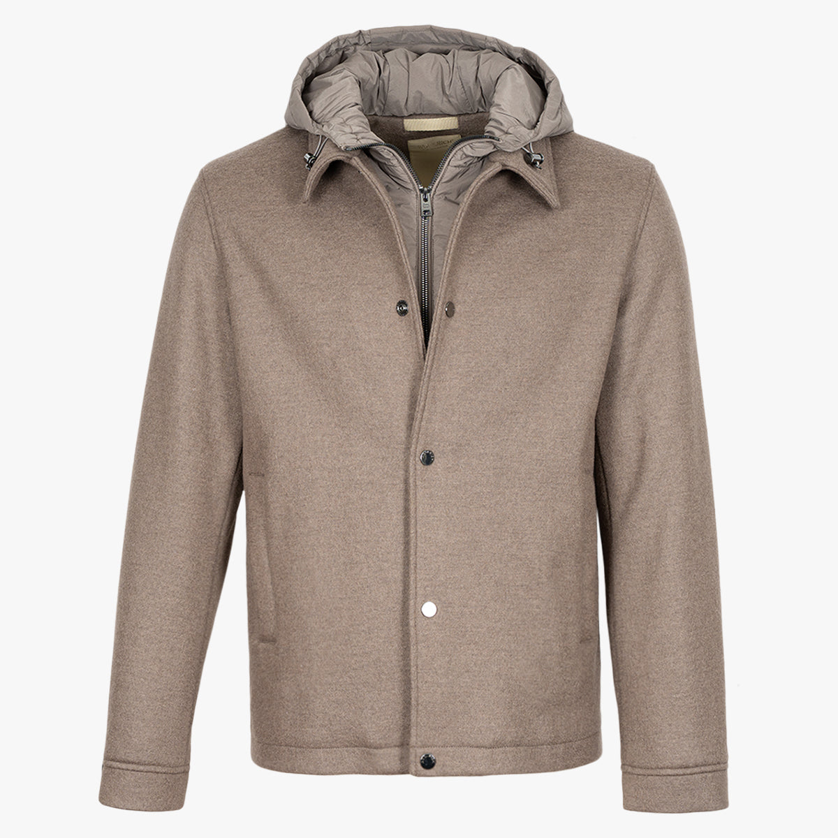 Woolrich Jack Middenbruin | Knitted Wool Shirt Jacket