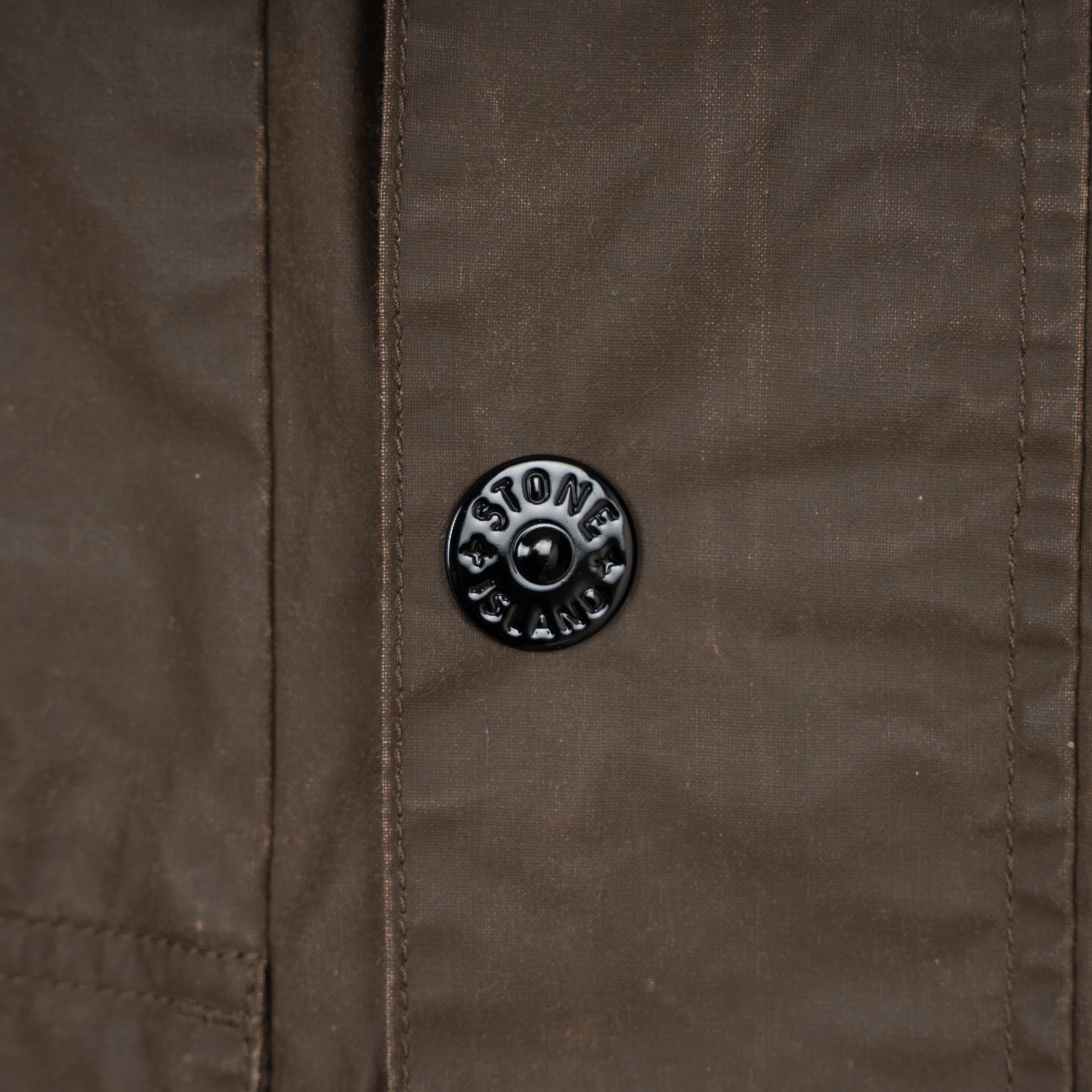 Stone Island Field Jacket Bruin | Pigment Cotton Tela