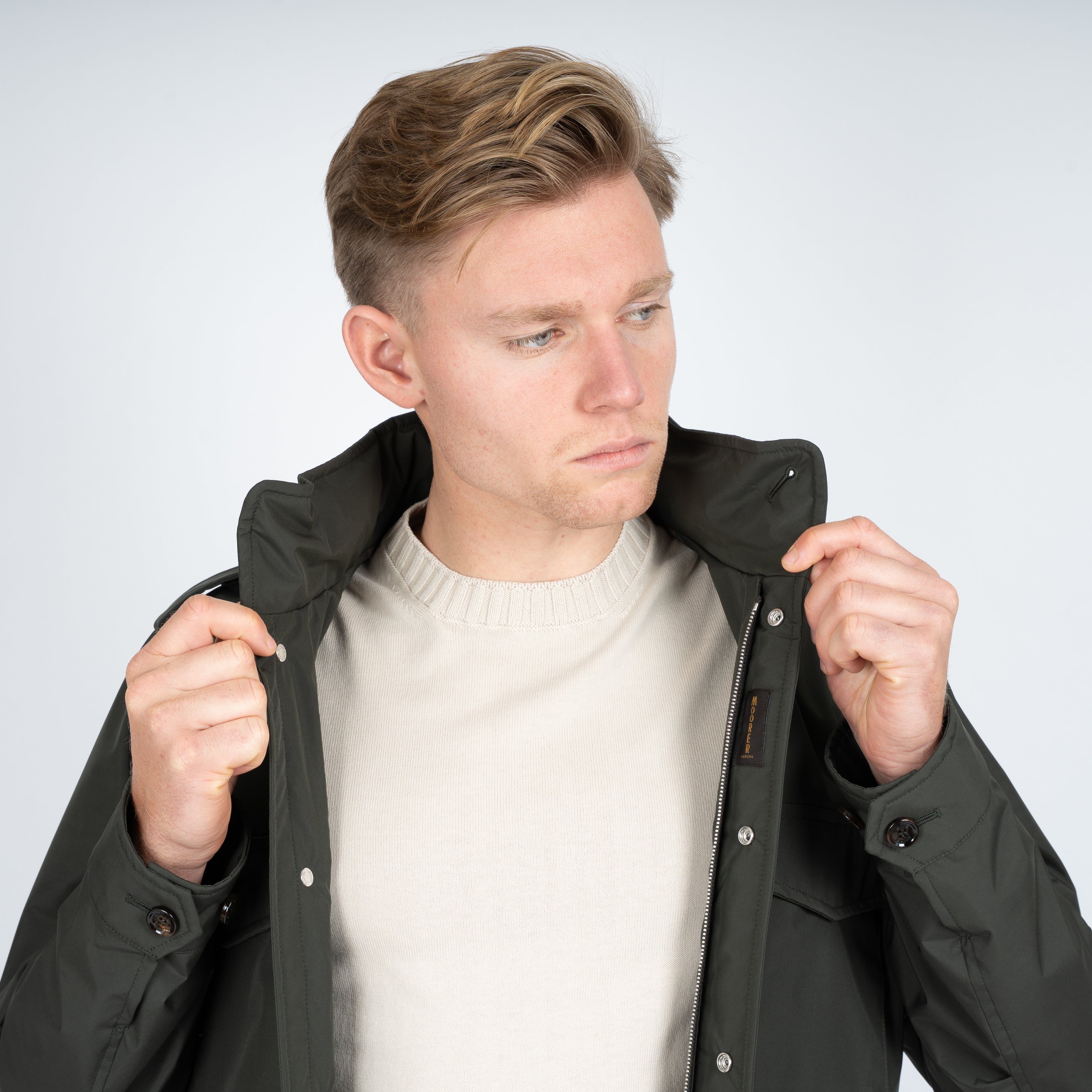 Moorer Field Jacket Groen | Denver-STP