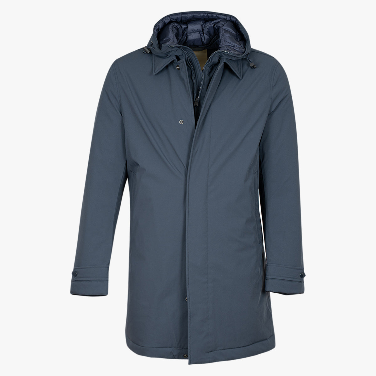 Woolrich Mantel Donkerblauw | Stretch 2in1 Car Coat