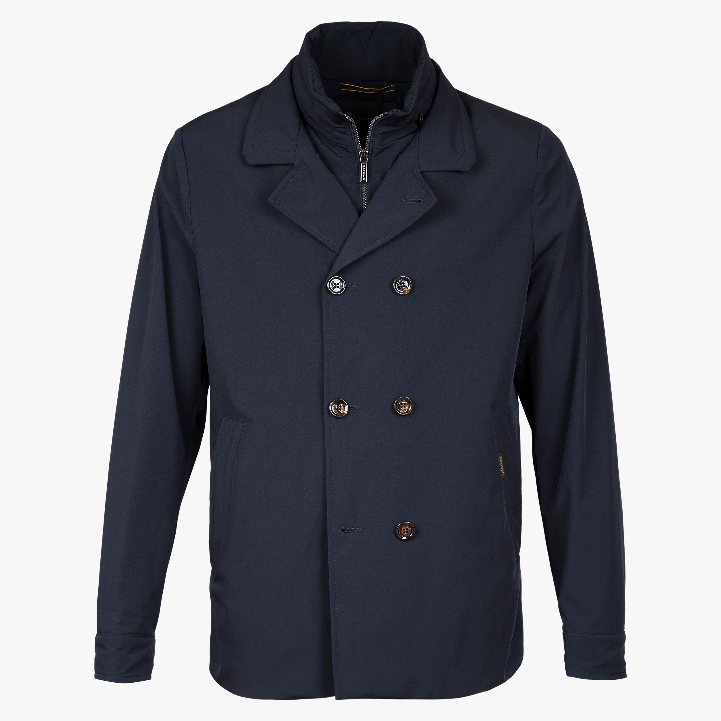 Moorer Peacoat Jack Donkerblauw | Volmer-KN