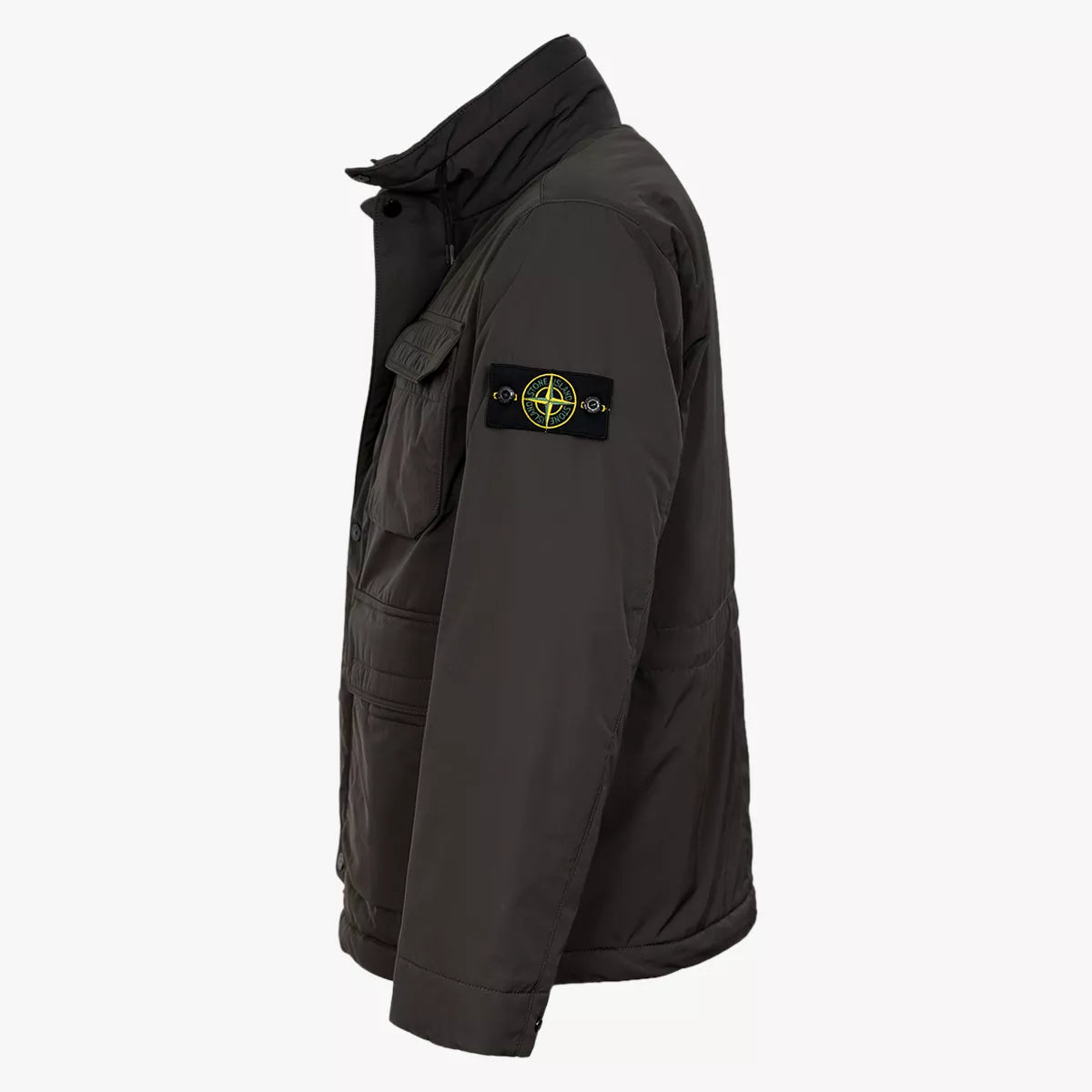 Stone Island Jas donkergrijs | micro twill