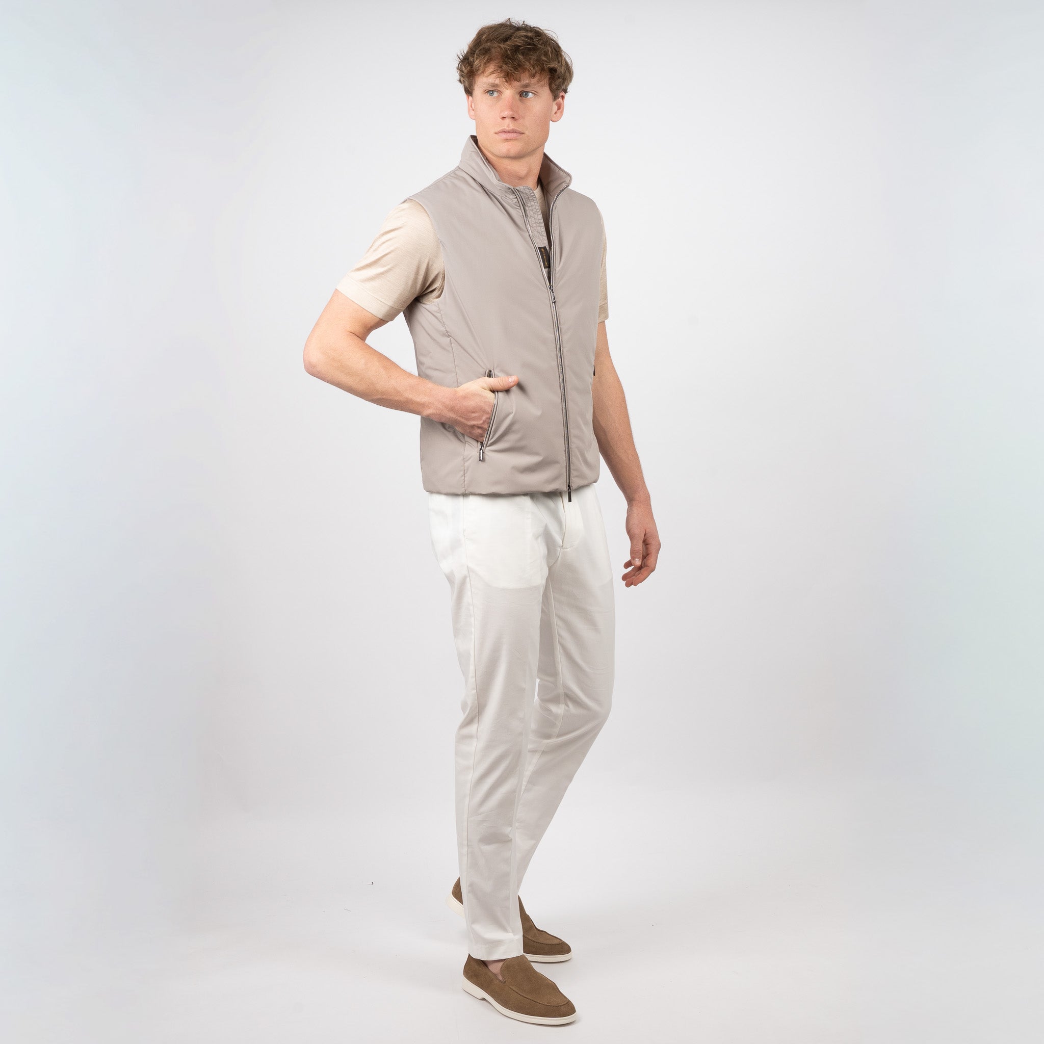 Moorer Bodywarmer Beige | Senio-Skt