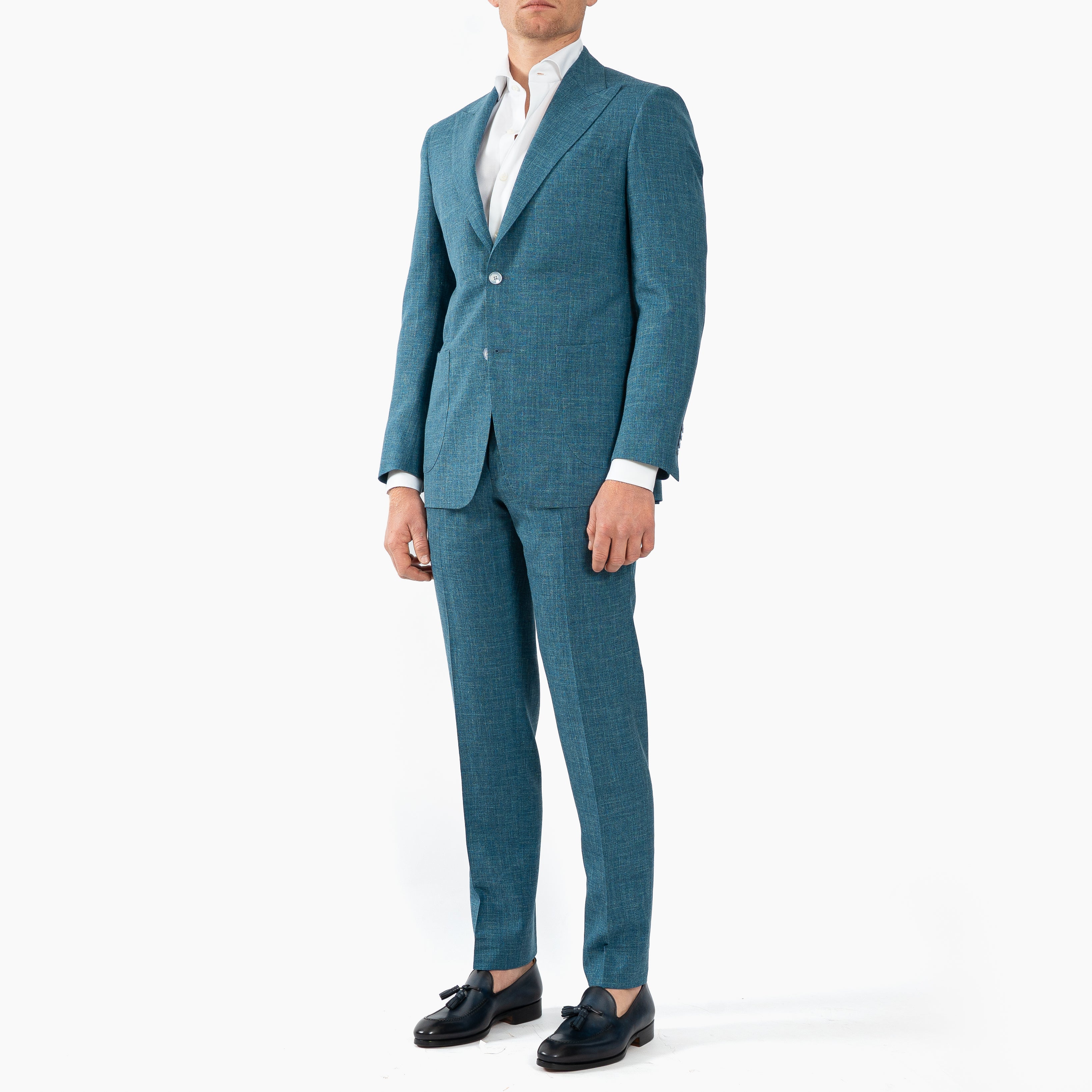 Munro Kostuum Petrolblauw | Loro Piana
