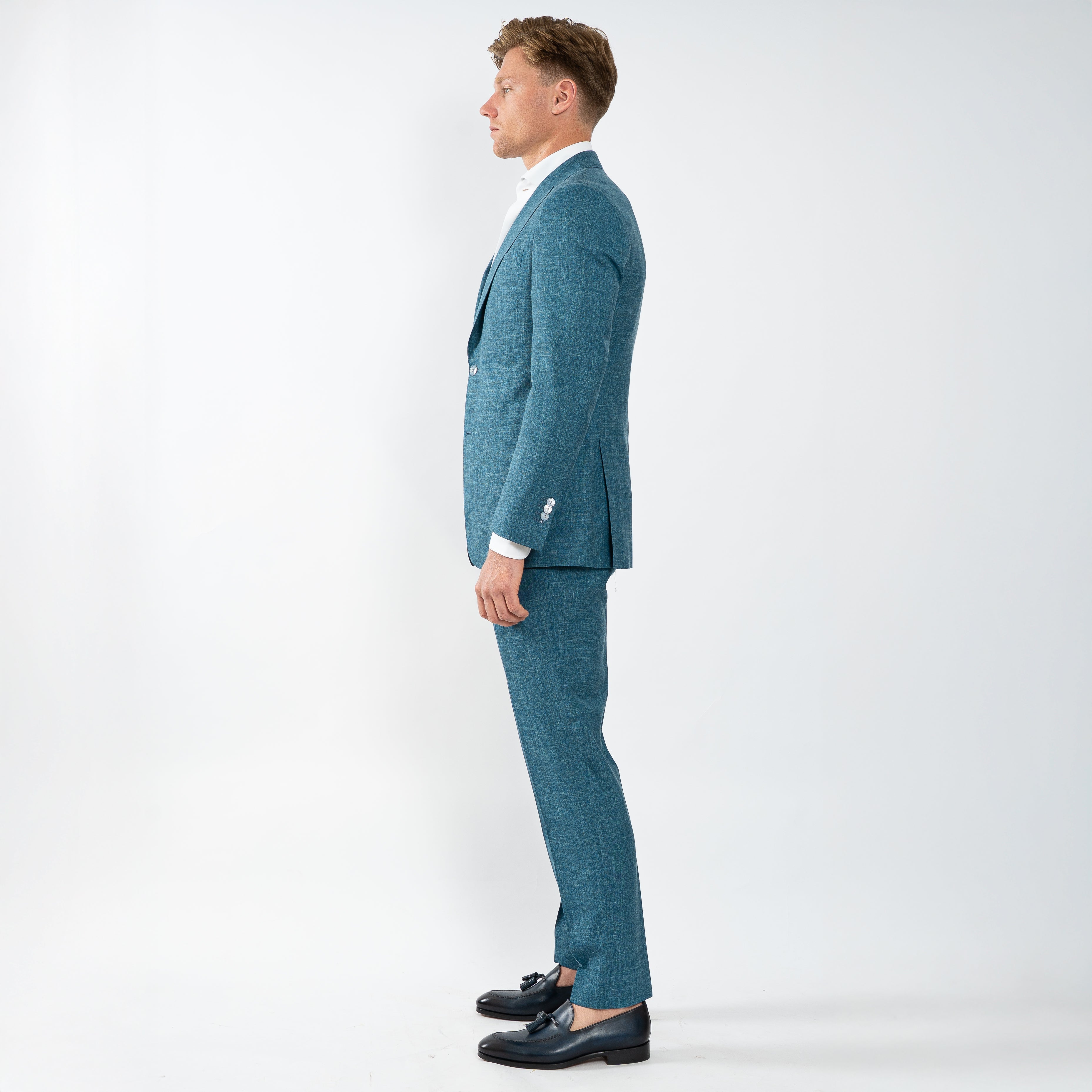 Munro Kostuum Petrolblauw | Loro Piana