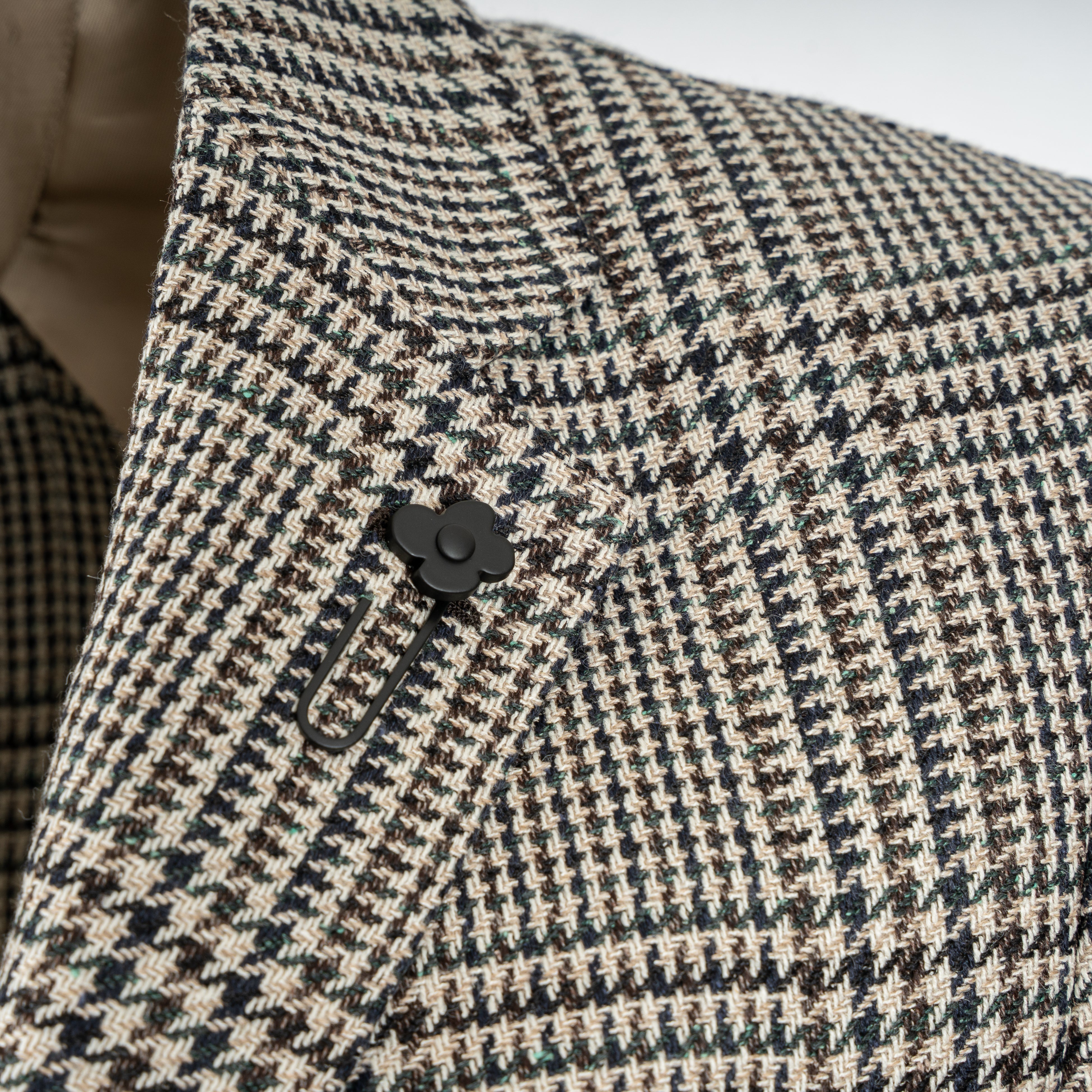 Lardini Colbert Bruin Geruit | Wol - Alpaca