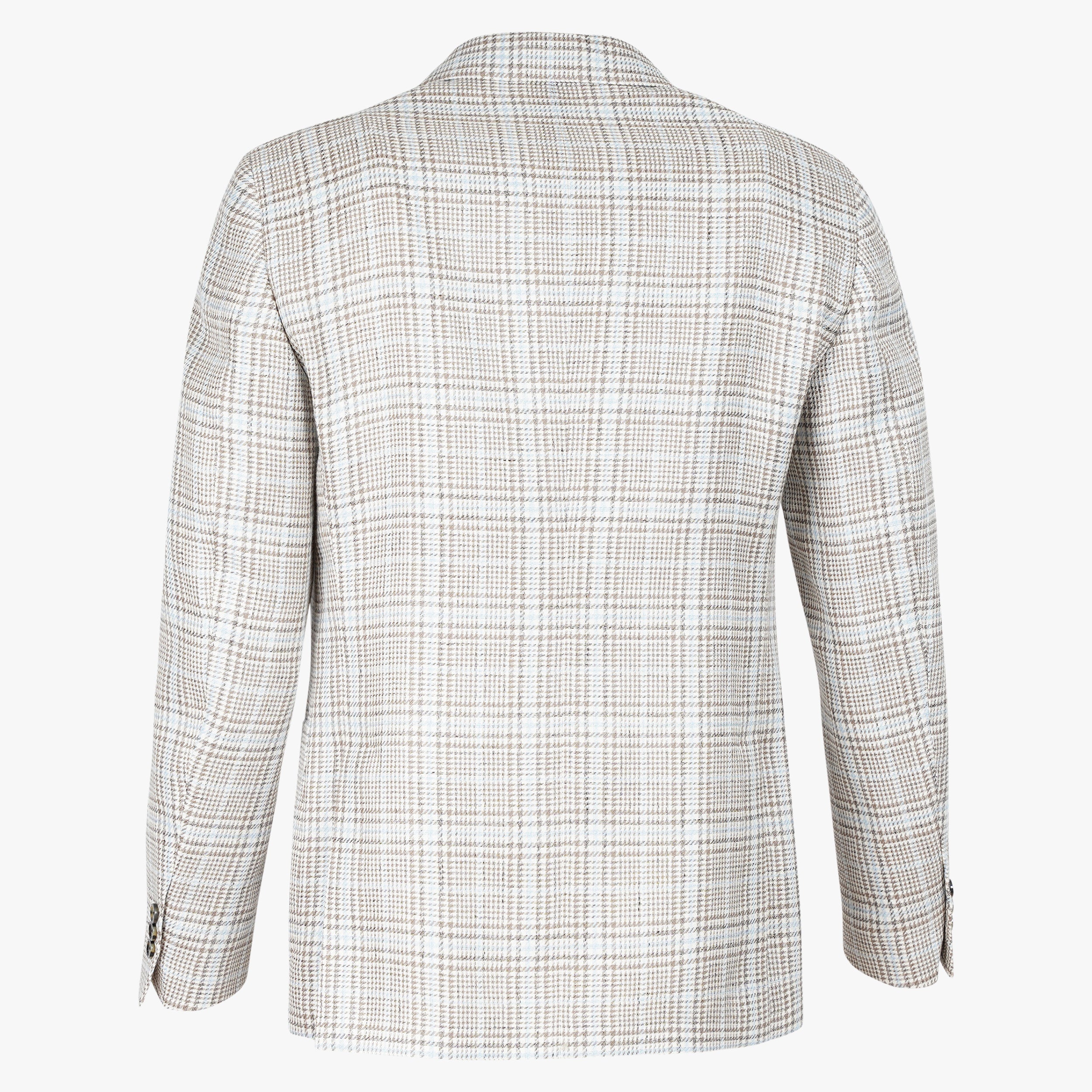 Lardini Colbert Geruit Taupe / Lichtblauw | Roma