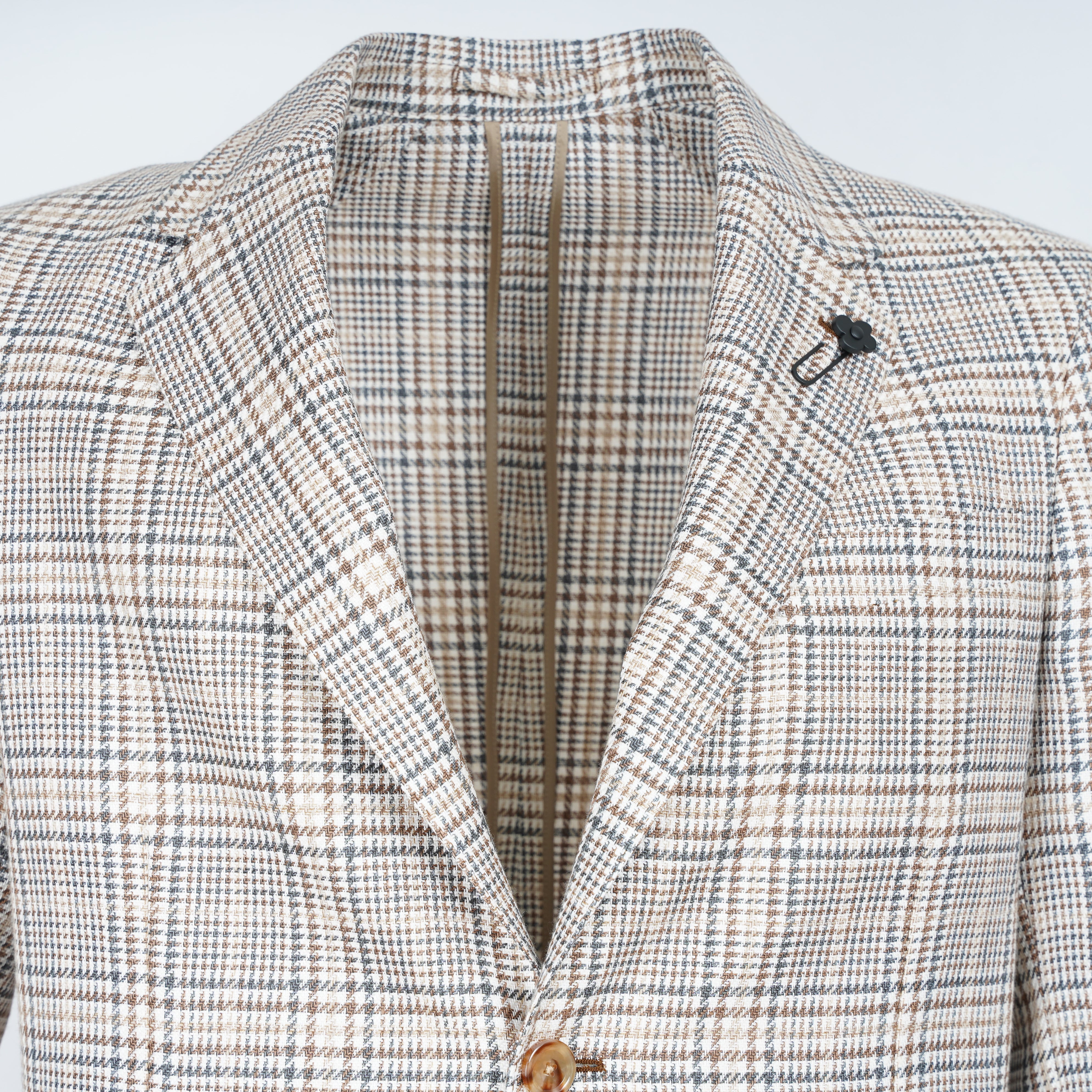 Lardini Colbert Geruit Bruin / Blauw | Roma