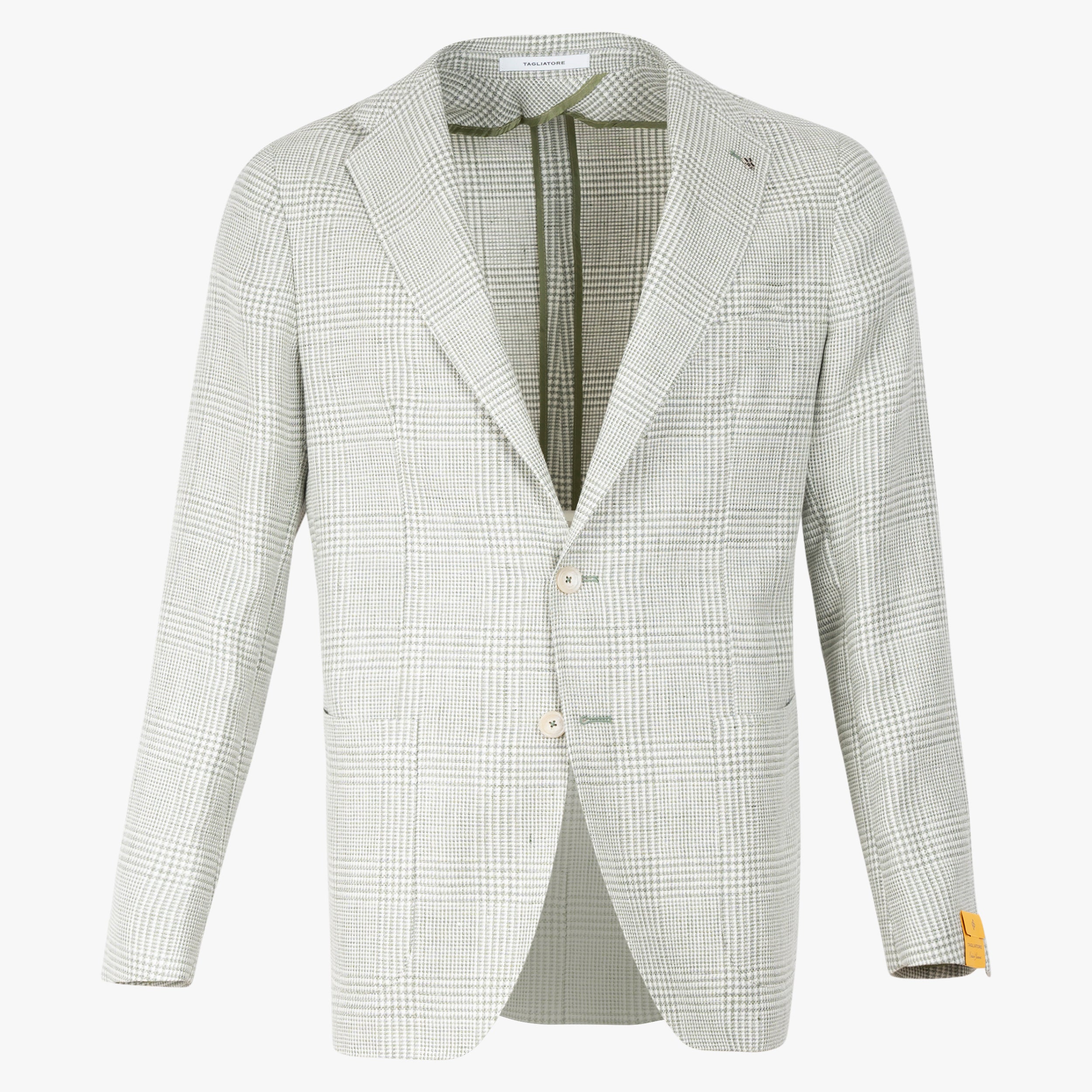 TAGLIATORE Colbert Groen Geruit | Exclusive Garment