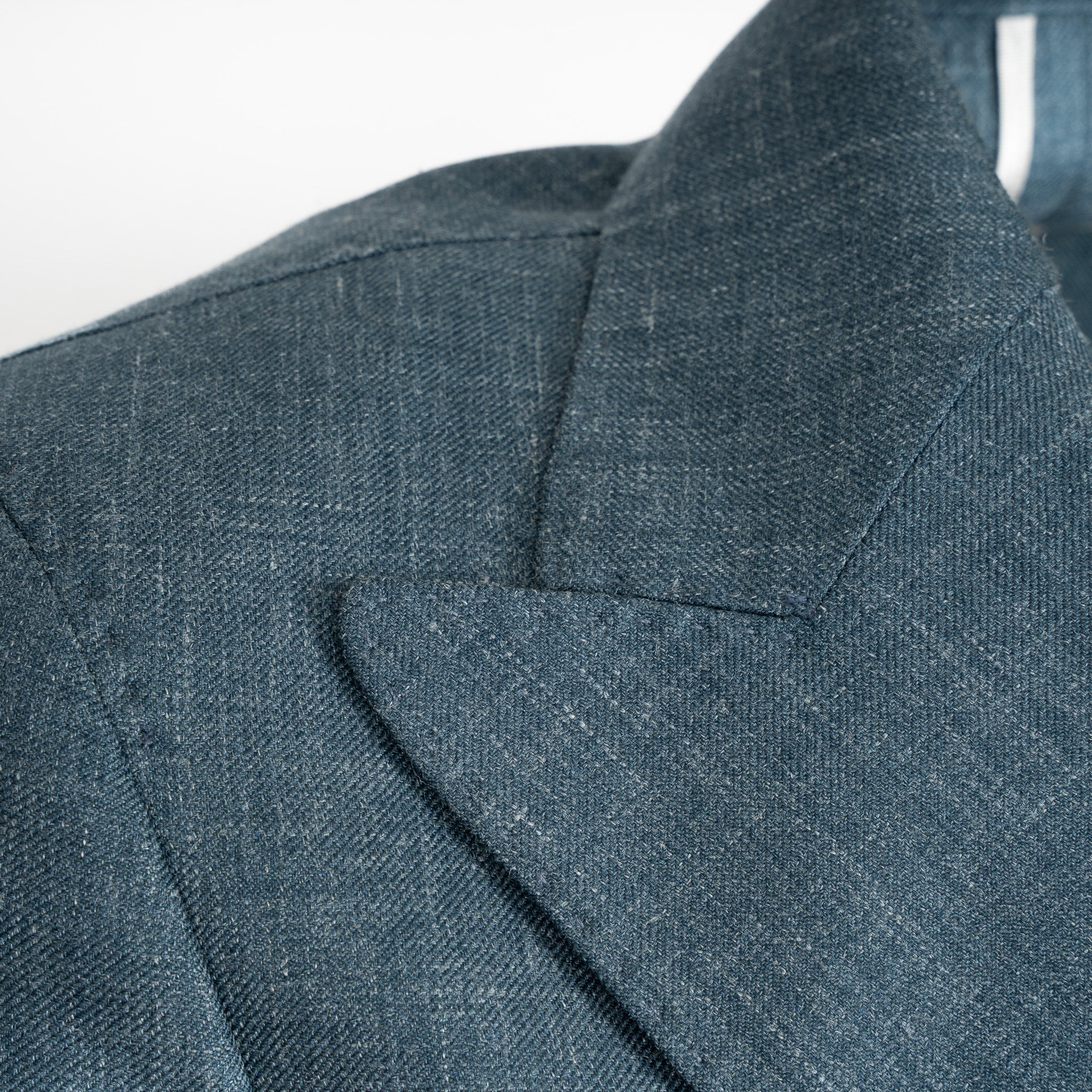 Luigi Bianch Colbert Petrol Blauw | Wool & Silk