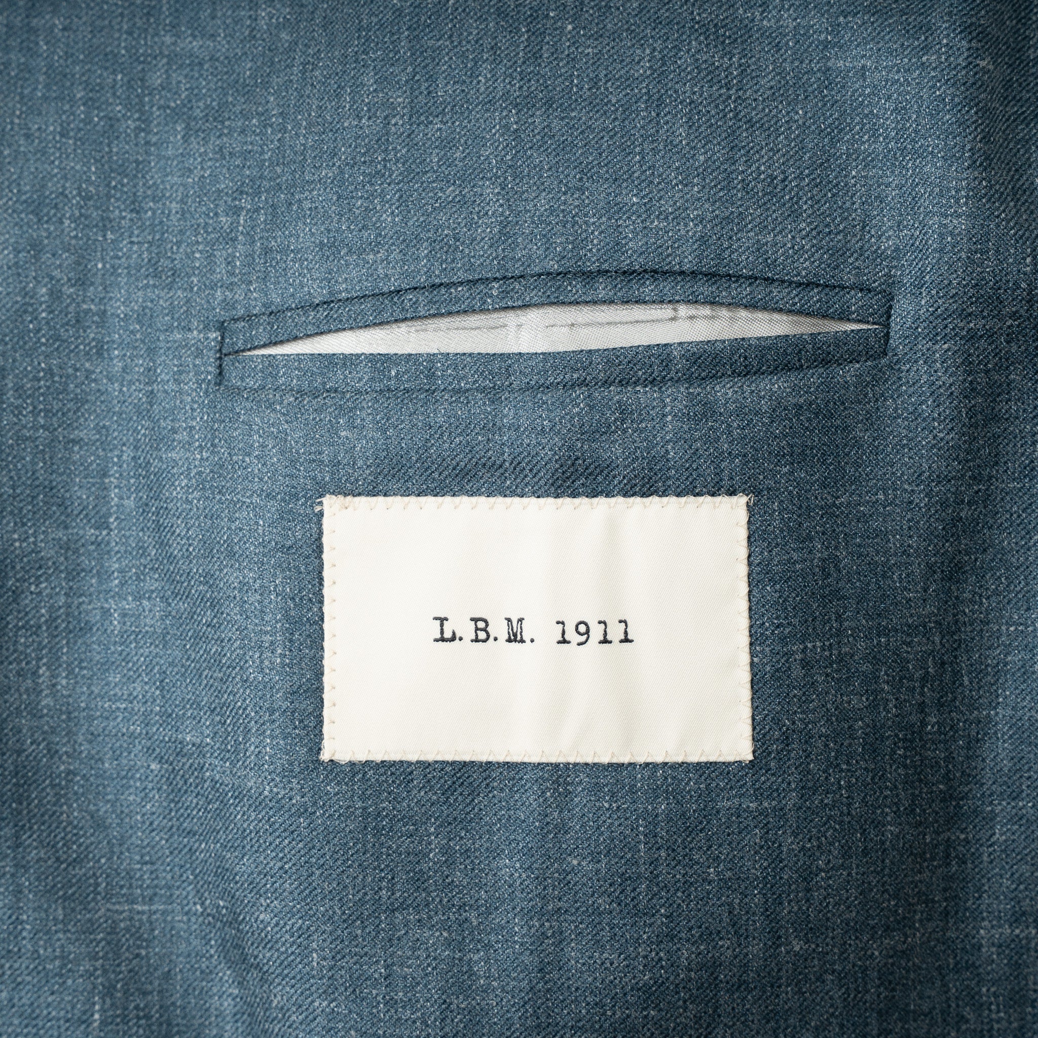 Luigi Bianch Colbert Petrol Blauw | Wool & Silk