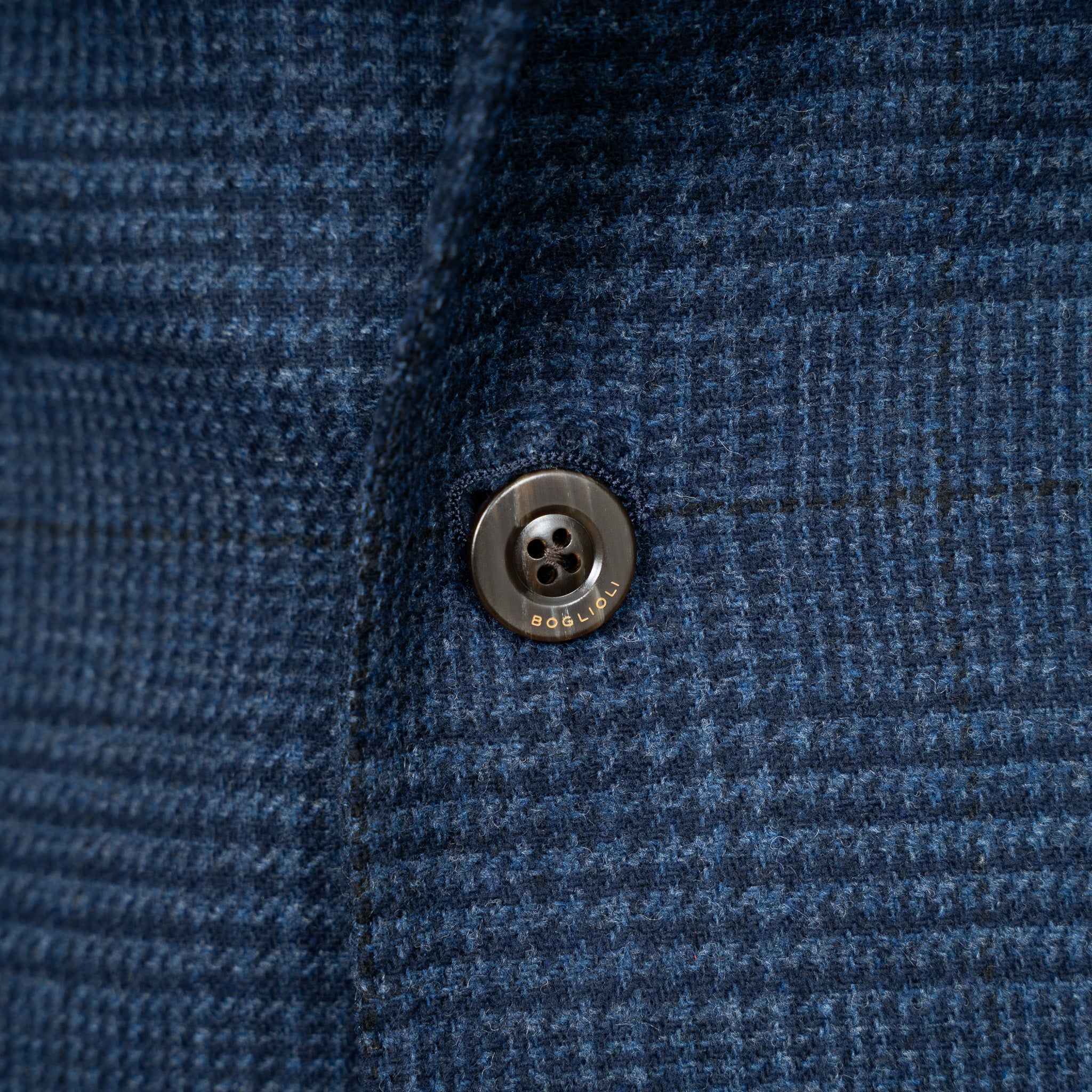 BOGLIOLI Colbert Donkerblauw Geruit | K-Jacket