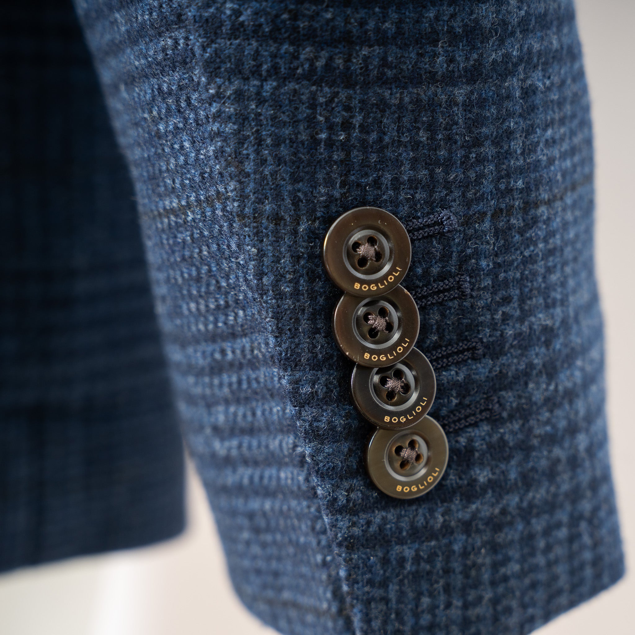 BOGLIOLI Colbert Donkerblauw Geruit | K-Jacket
