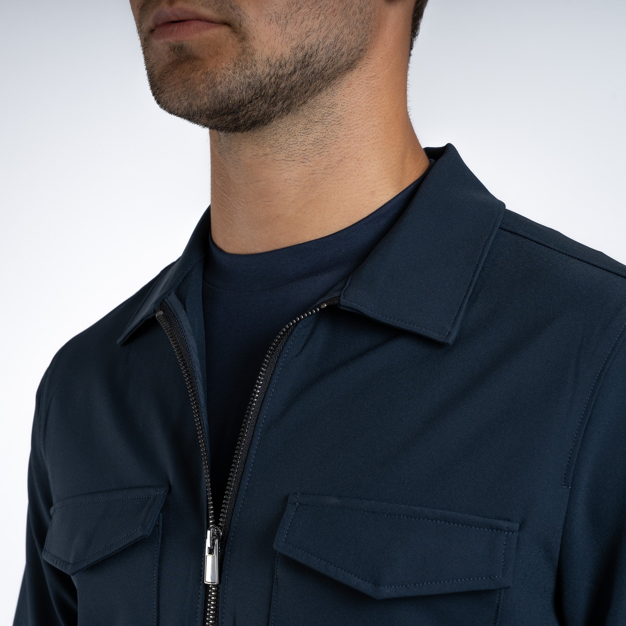 SEVEN DIALS Overshirt Donkerblauw | Earlson