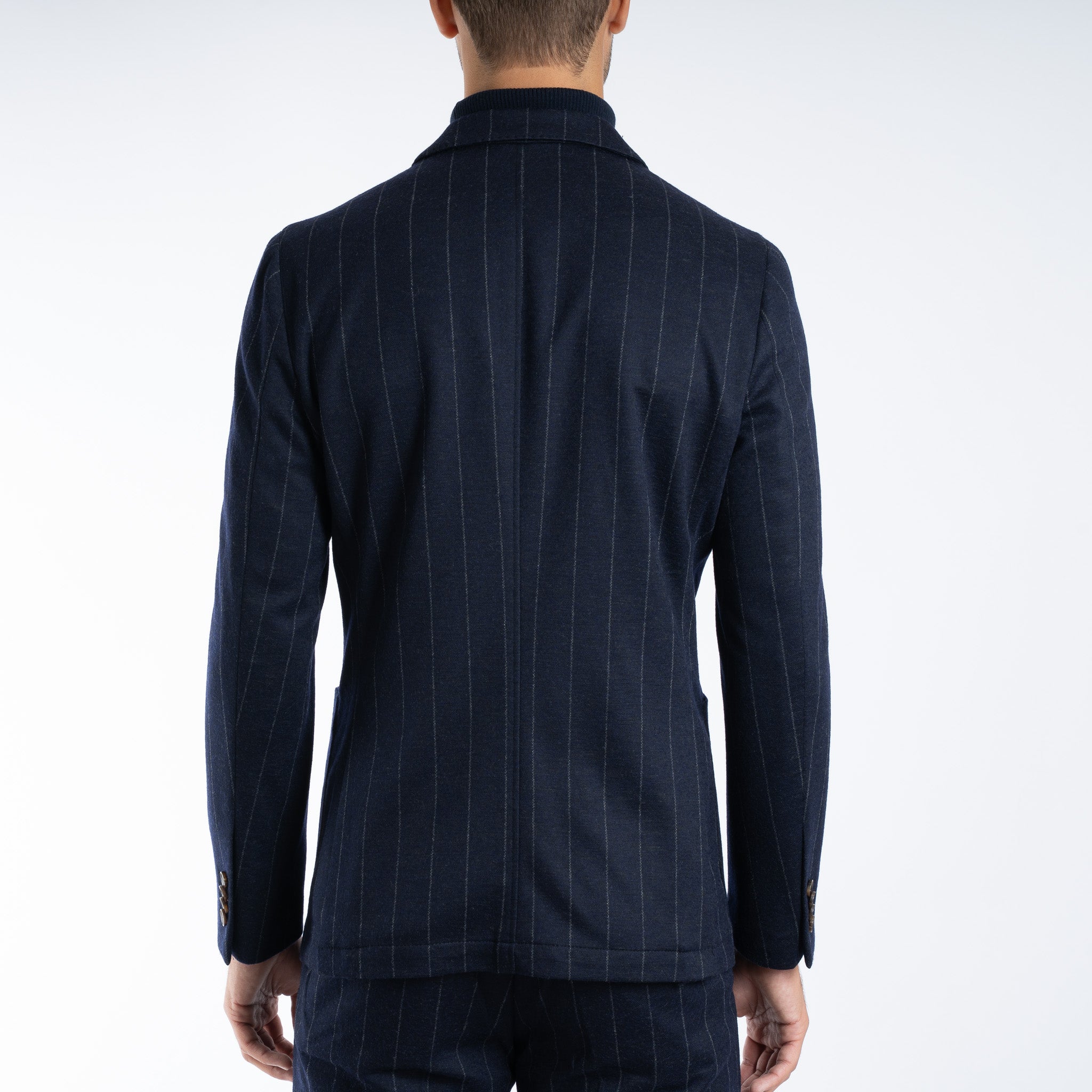 SEVEN DIALS Double-Breasted Colbert Krijtstreep Blauw | Carswell
