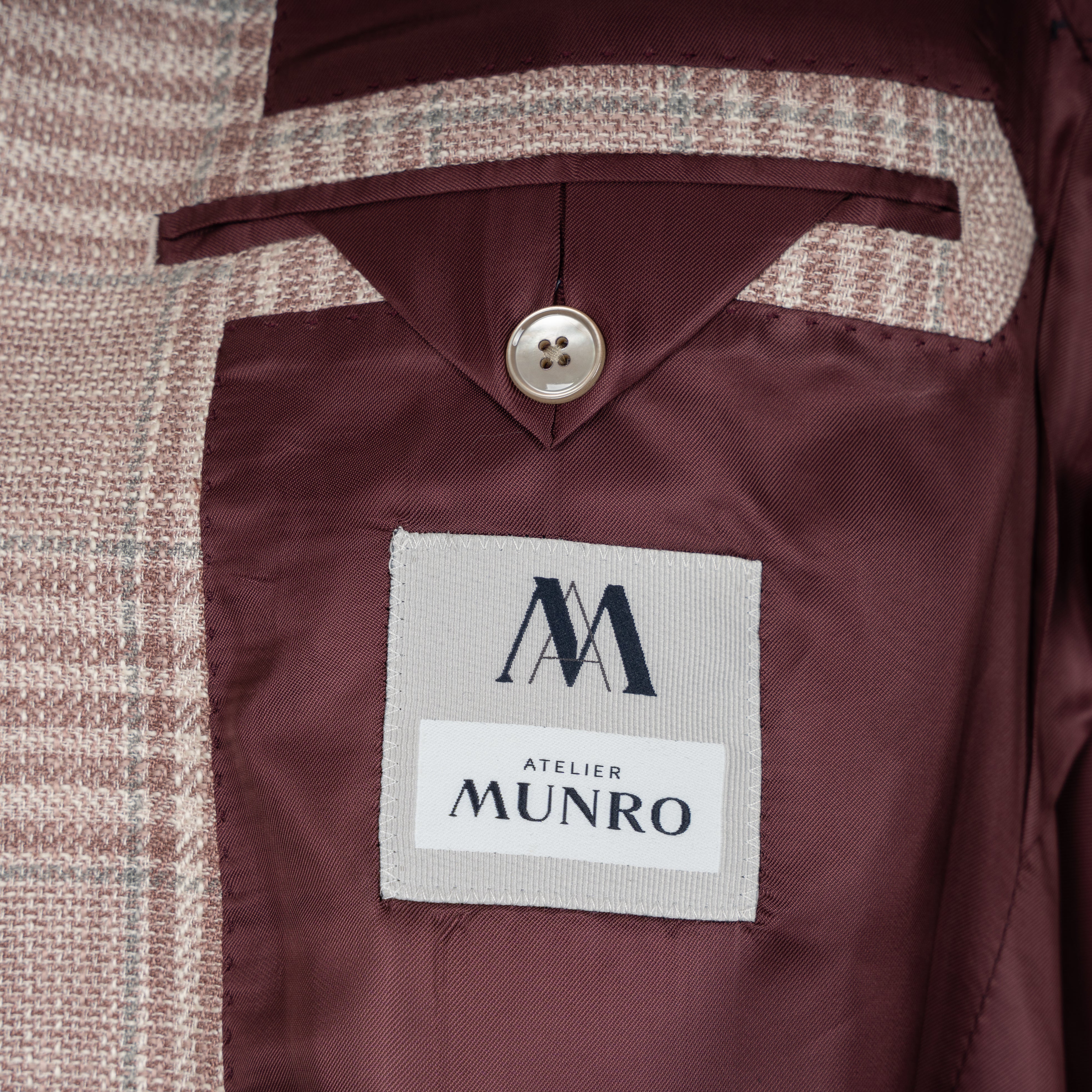Munro Colbert Roze Geruit | Loro Piana Softime