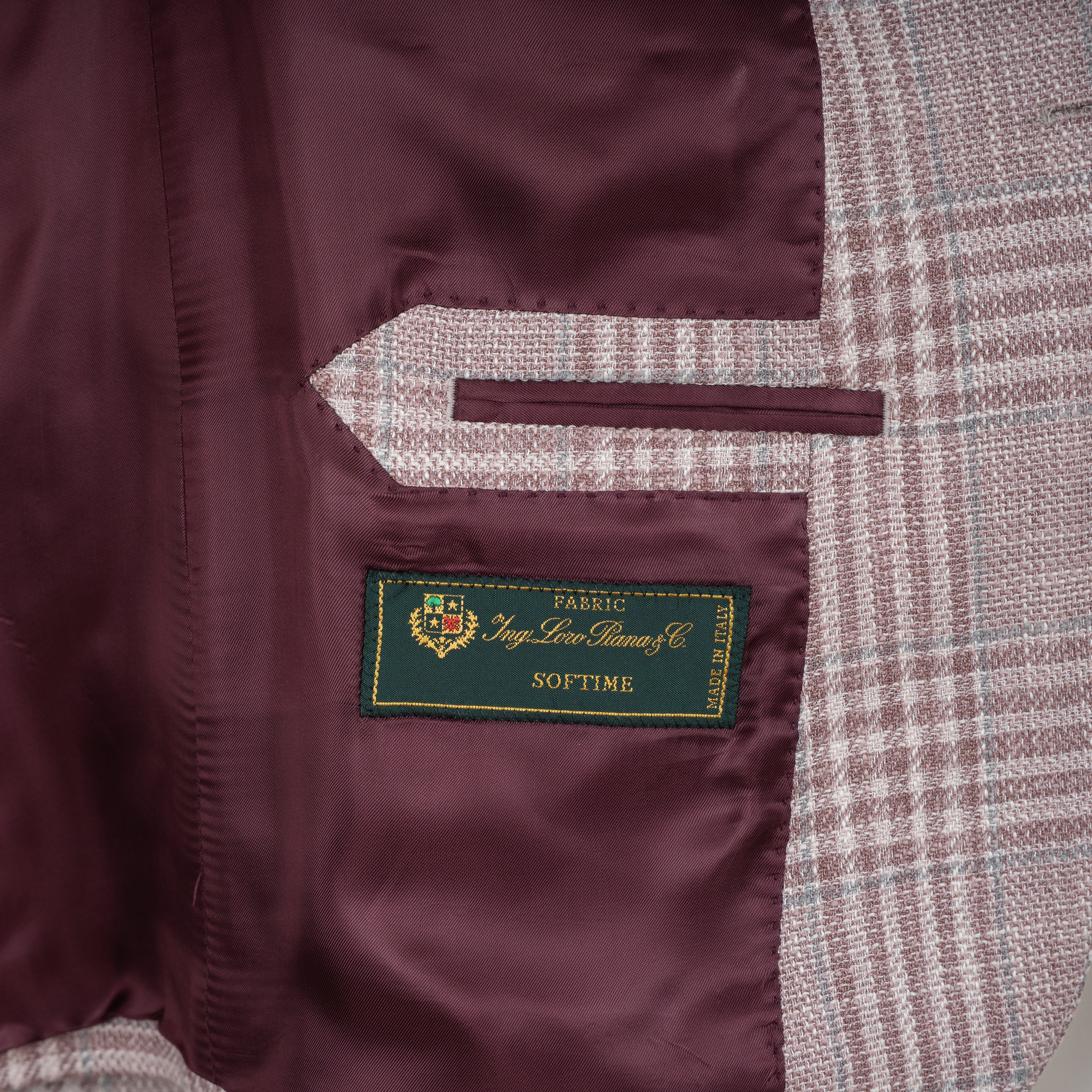 Munro Colbert Roze Geruit | Loro Piana Softime