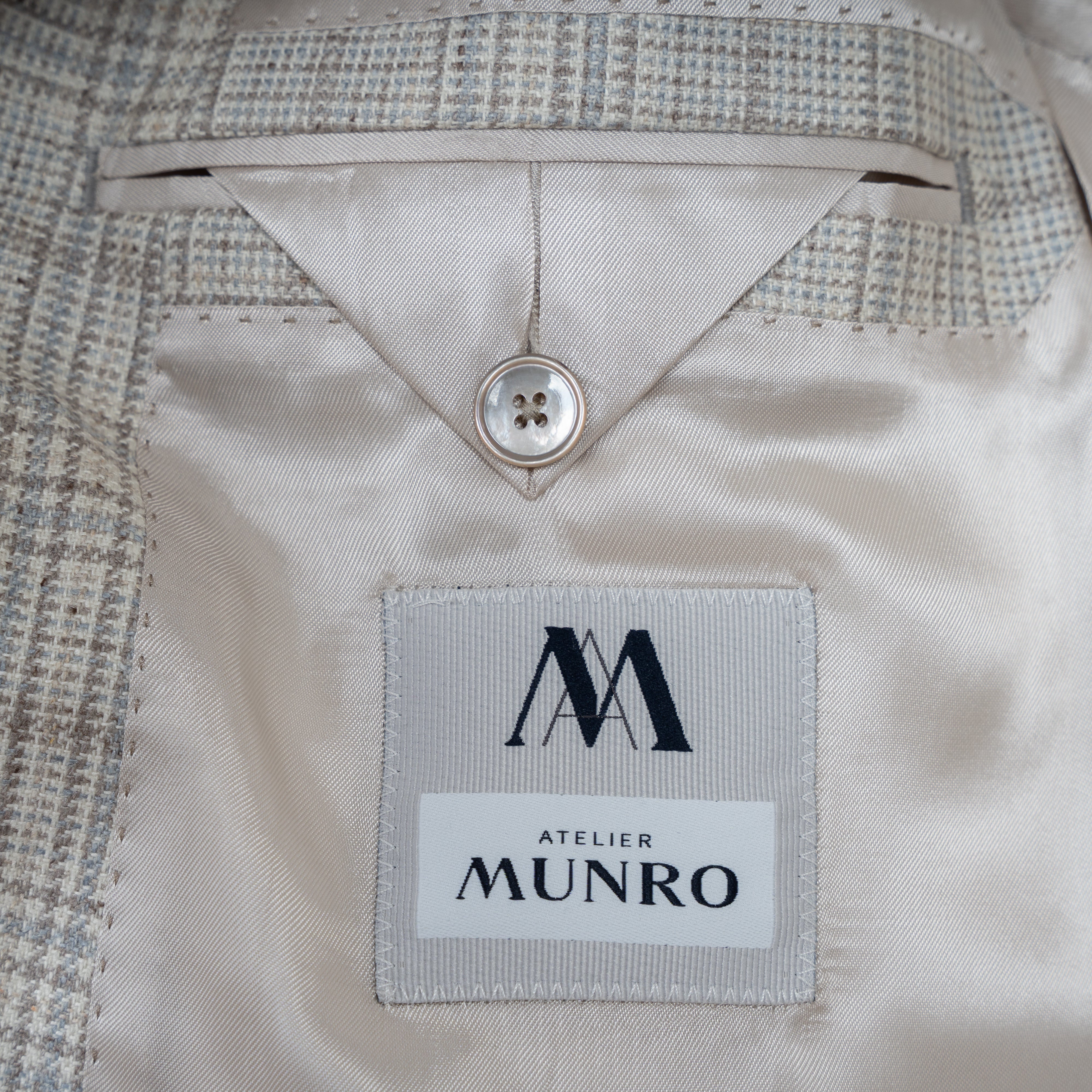 Munro Colbert Beige Ruit | Lanificio di Pray