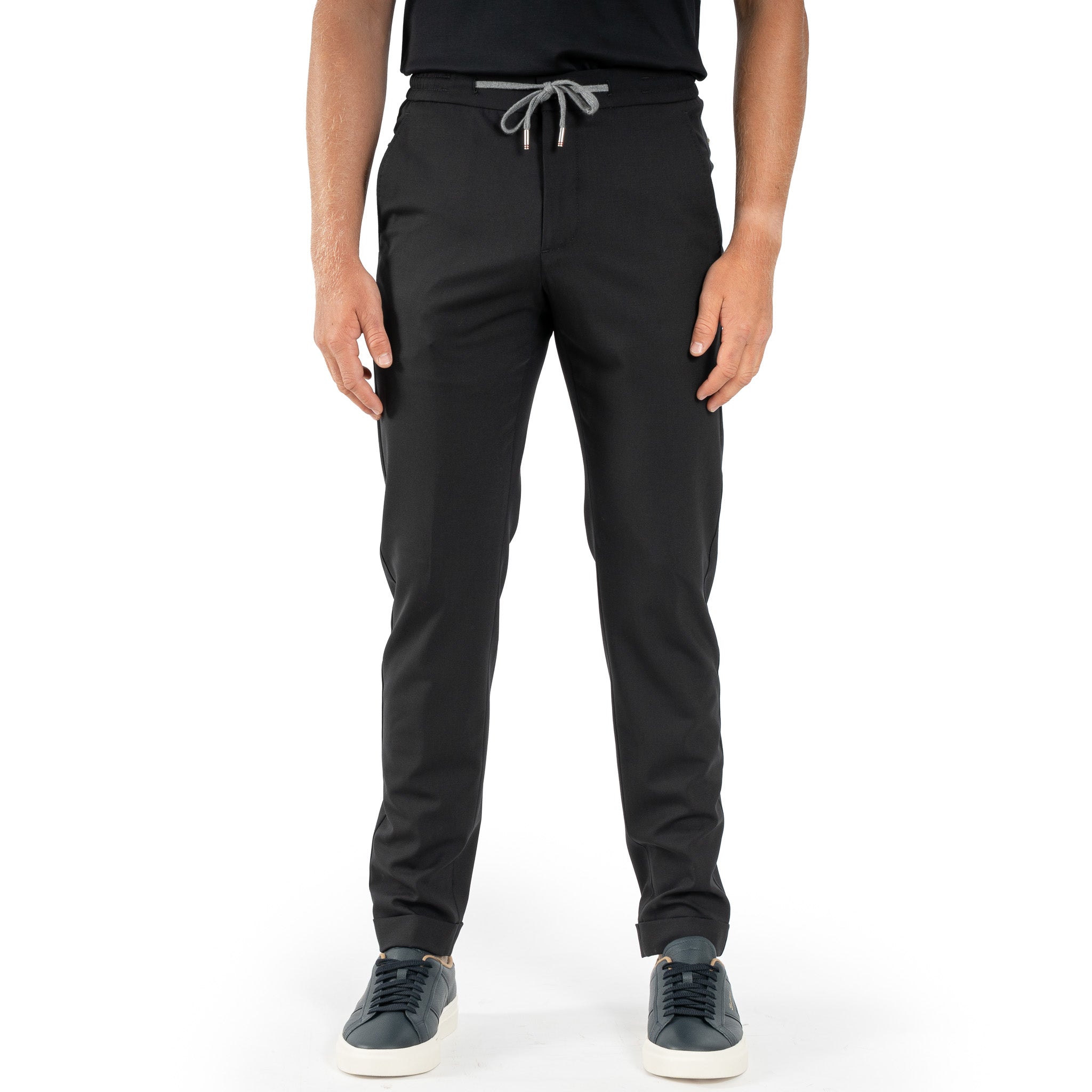 Marco Pescarolo Pantalon Zwart | Caracciolo