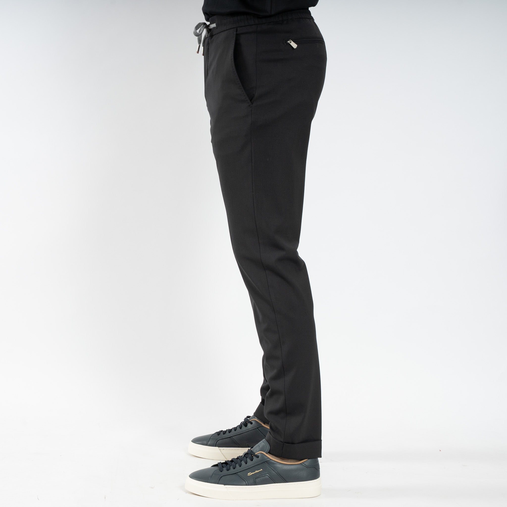 Marco Pescarolo Pantalon Zwart | Caracciolo