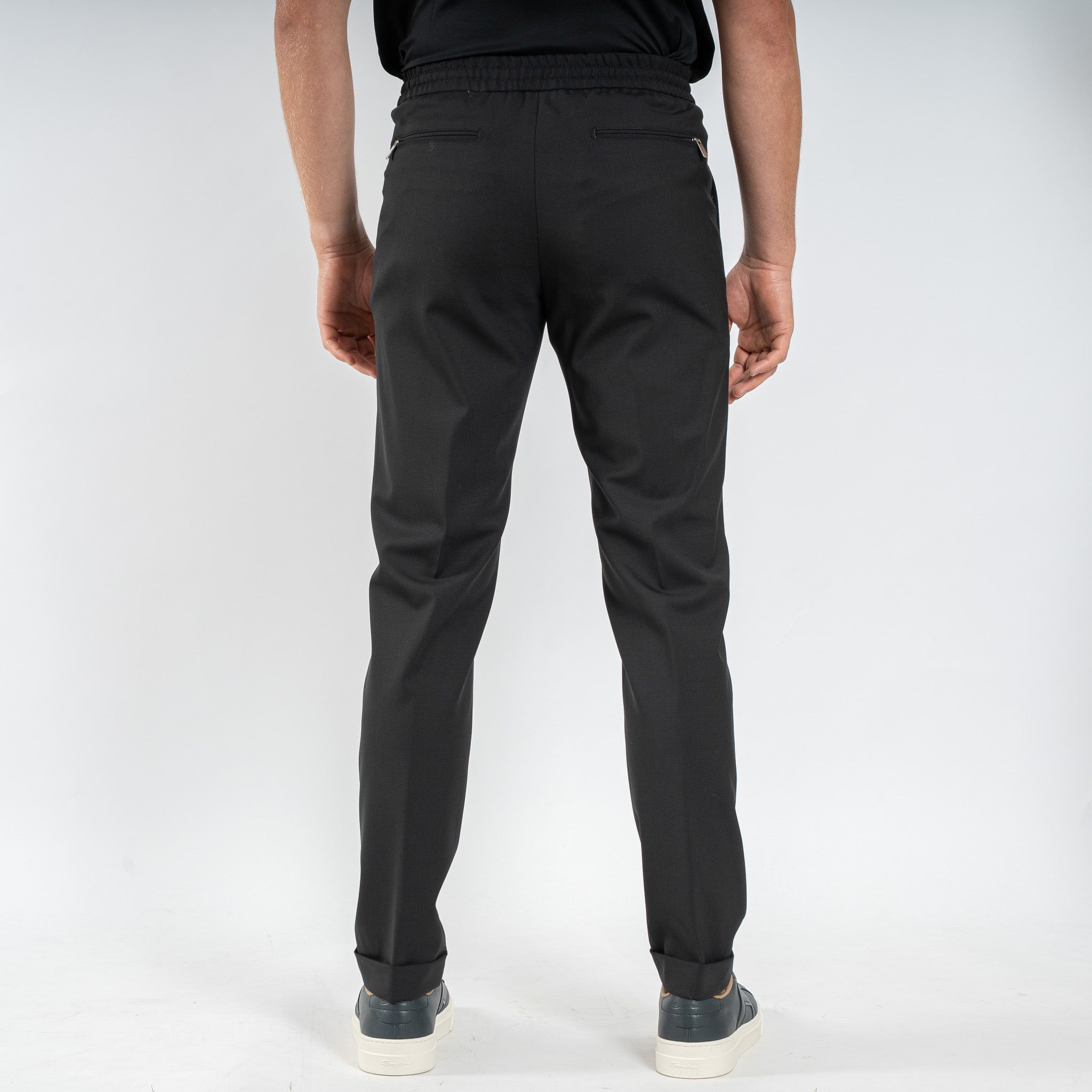 Marco Pescarolo Pantalon Zwart | Caracciolo