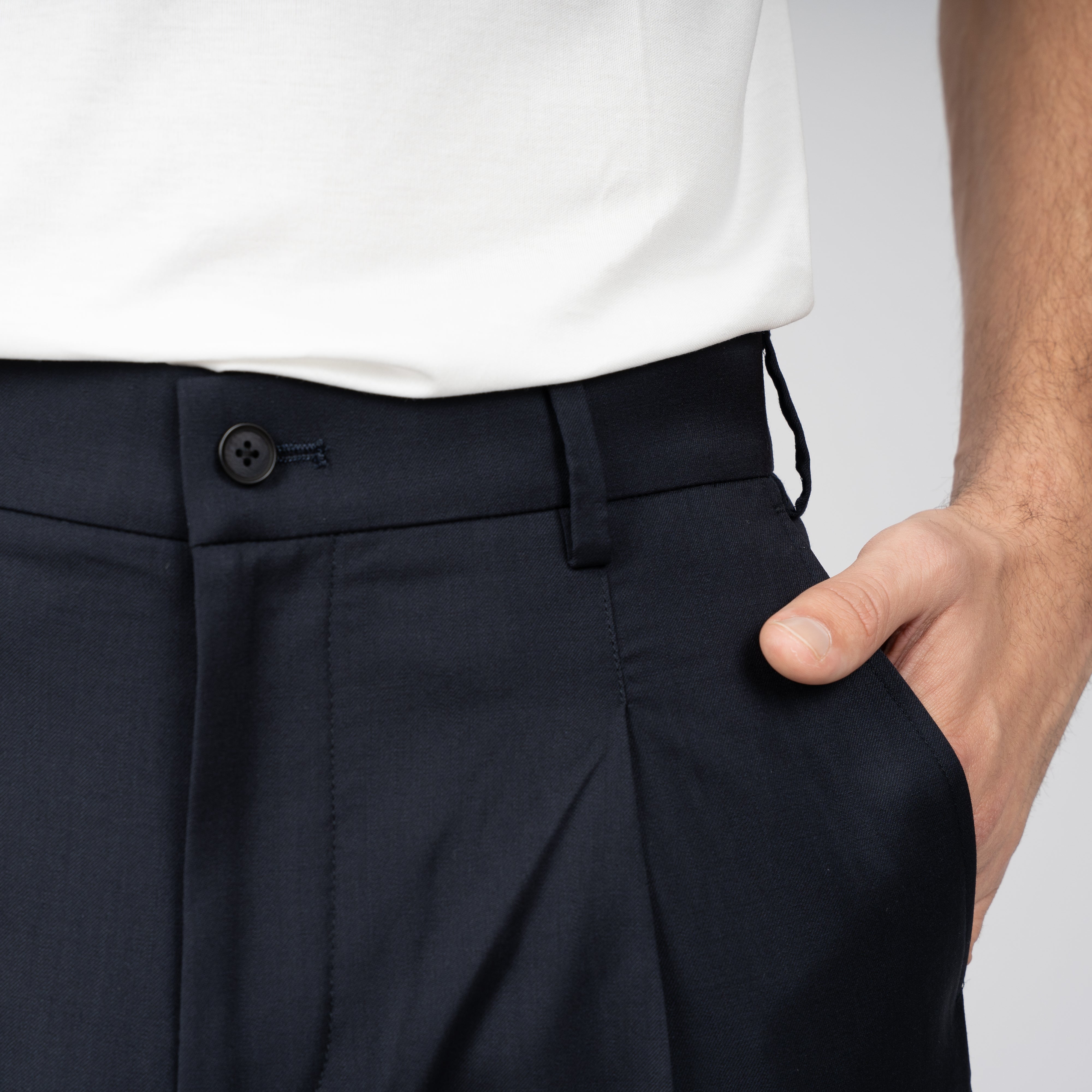 Genti Pantalon Donkerblauw | Marzotto B-Dynamic