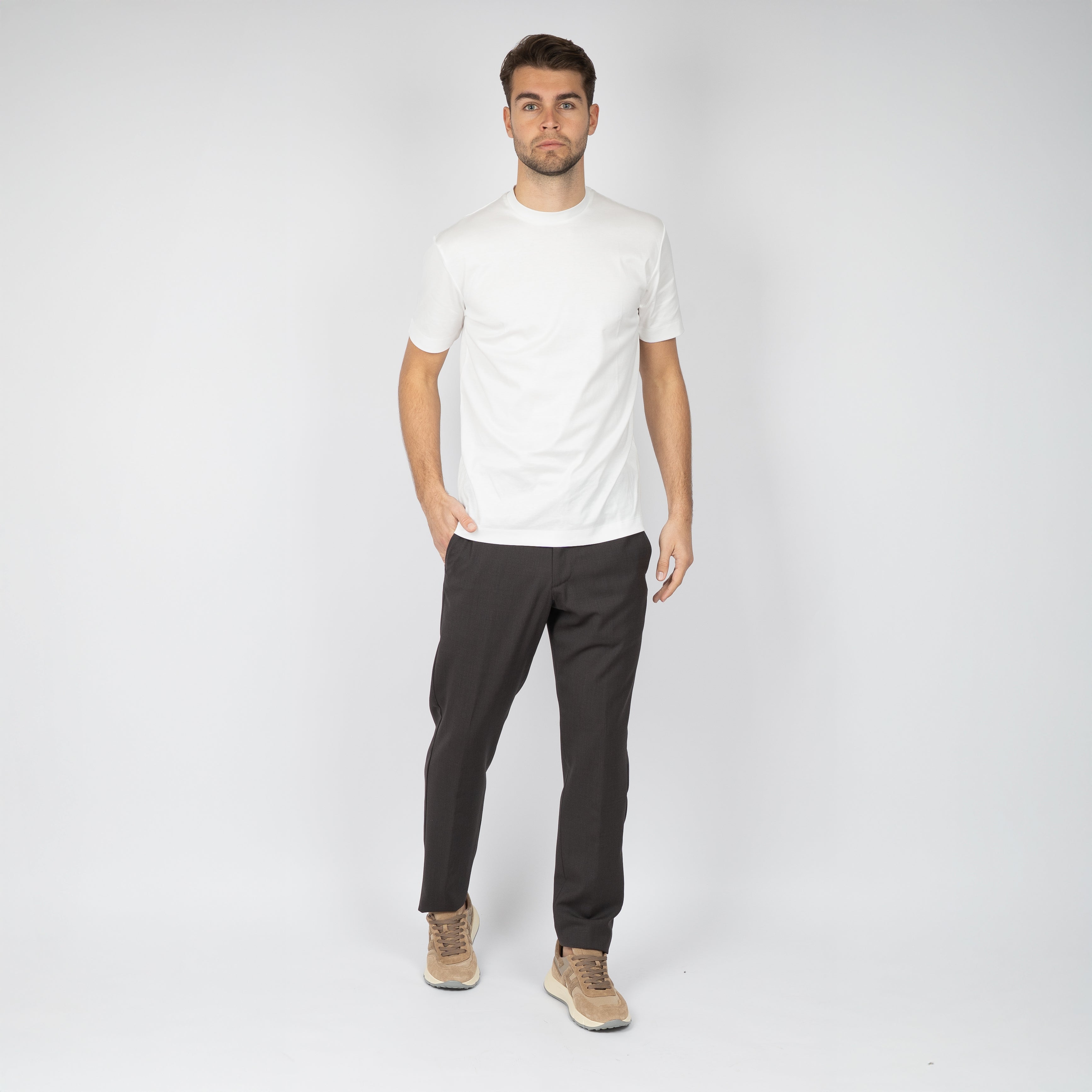 Marco Pescarolo Pantalon Bruin | Caracciolo