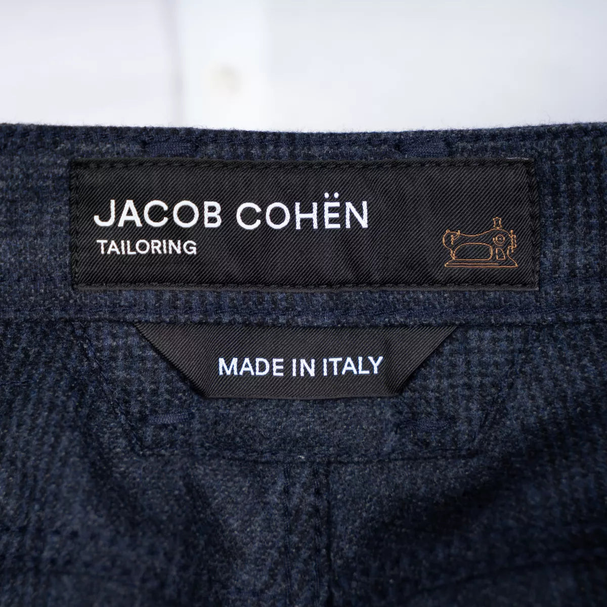 Jacob Cohen Pantalon Donkerblauwe Ruit | Bard