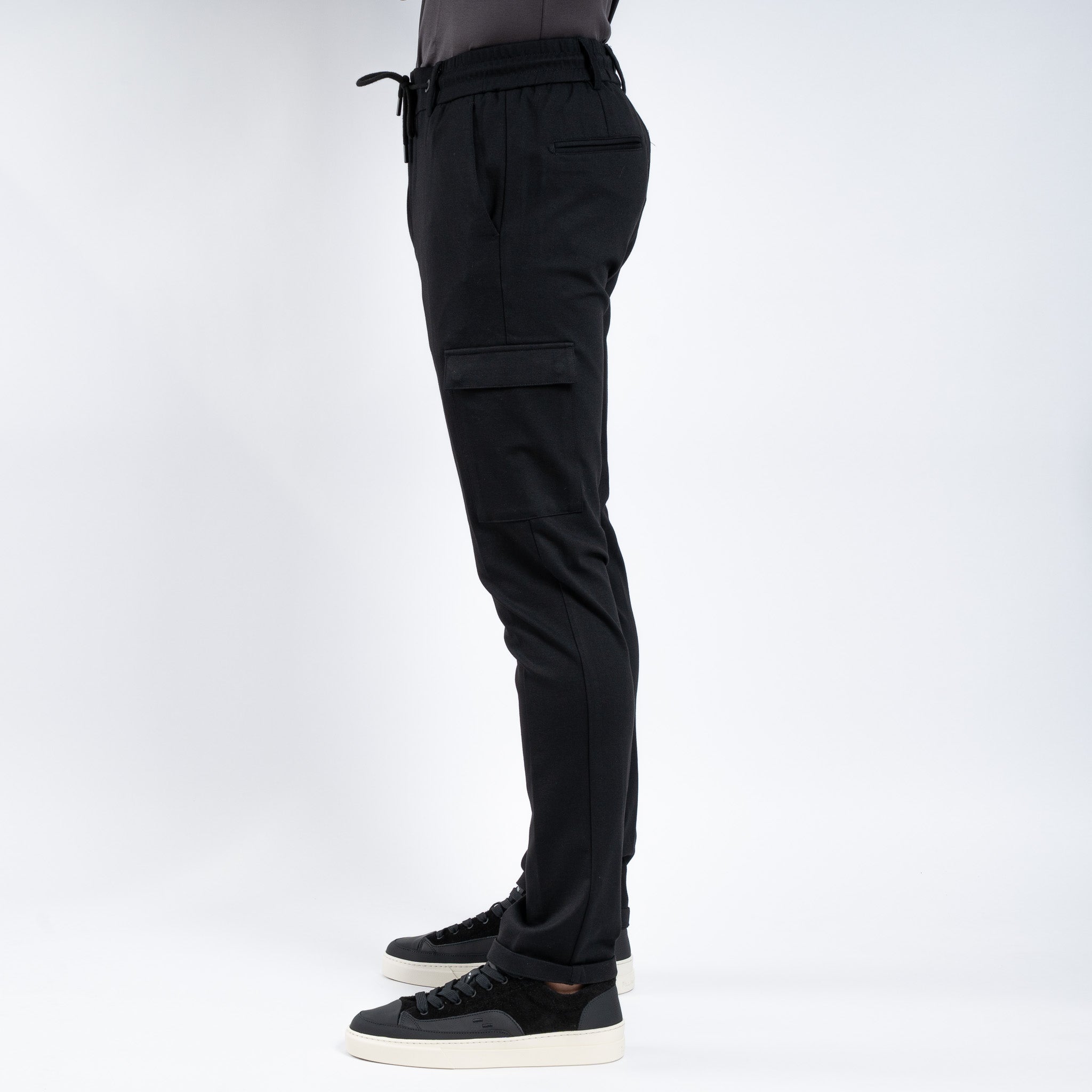 Genti Cargo Broek Zwart | York
