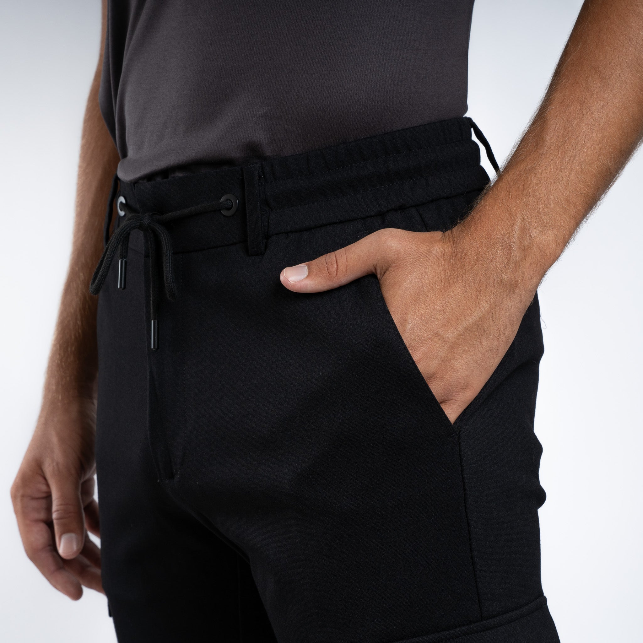 Genti Cargo Broek Zwart | York