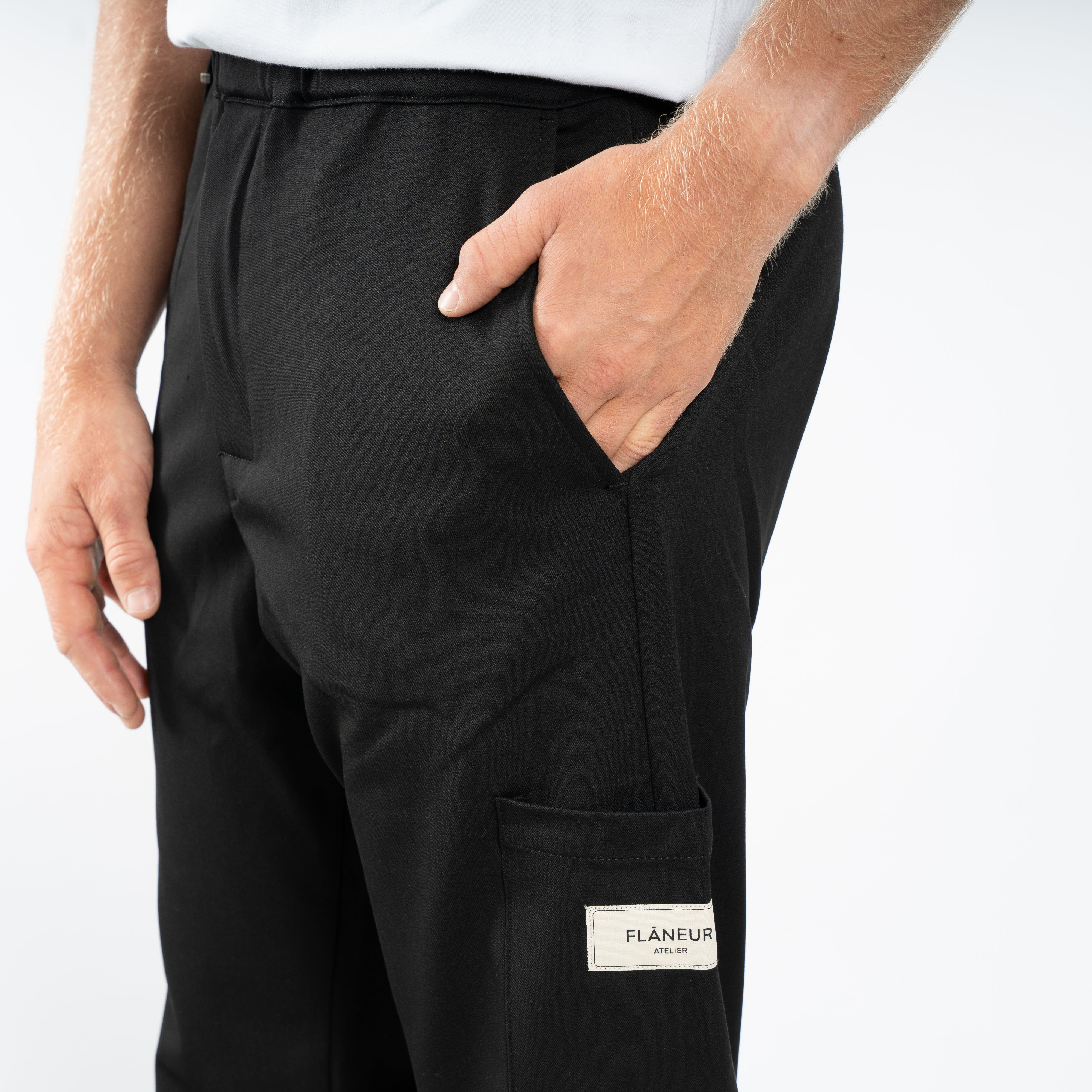 Flaneur Pantalon Zwart | Atelier Tailored Trousers