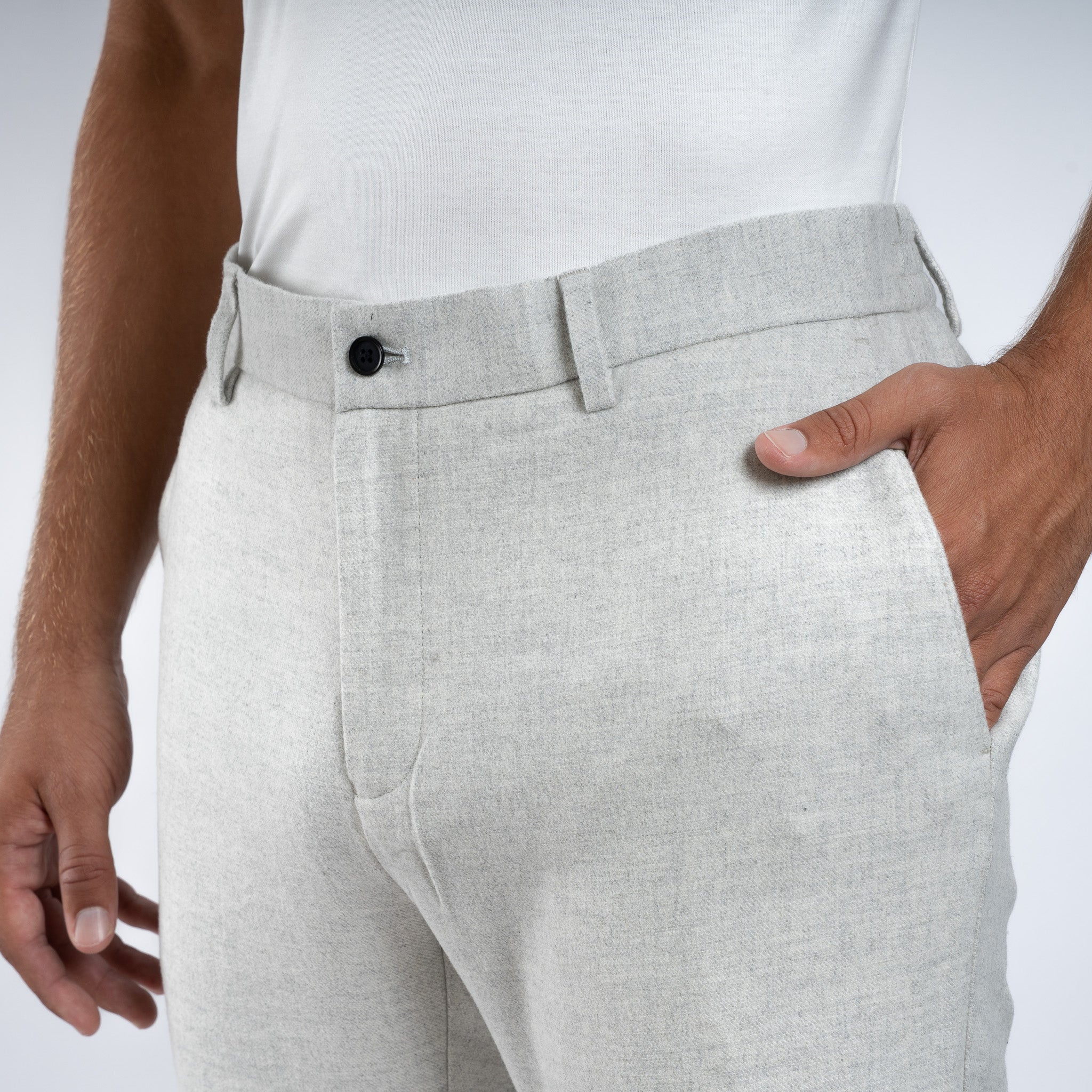 Genti Pantalon Lichtgrijs | Tribeca