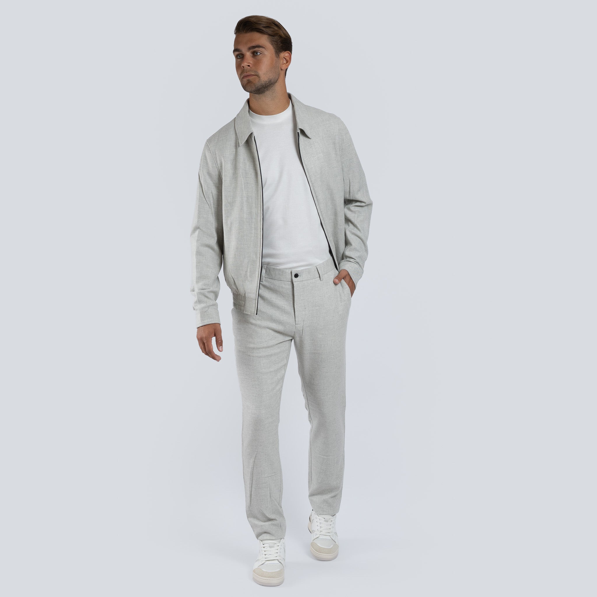 Genti Pantalon Lichtgrijs | Tribeca
