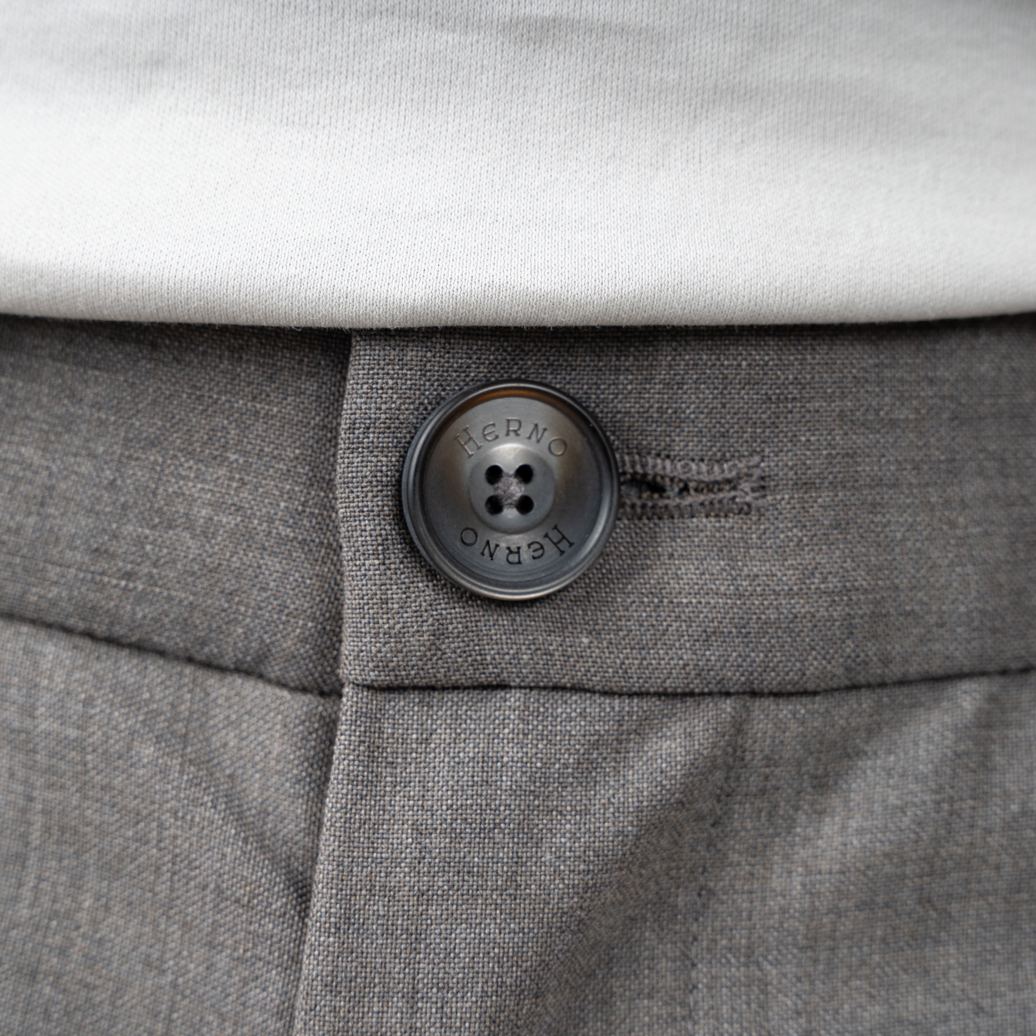 Herno Pantalon Beige | Bi-Stretch Wool