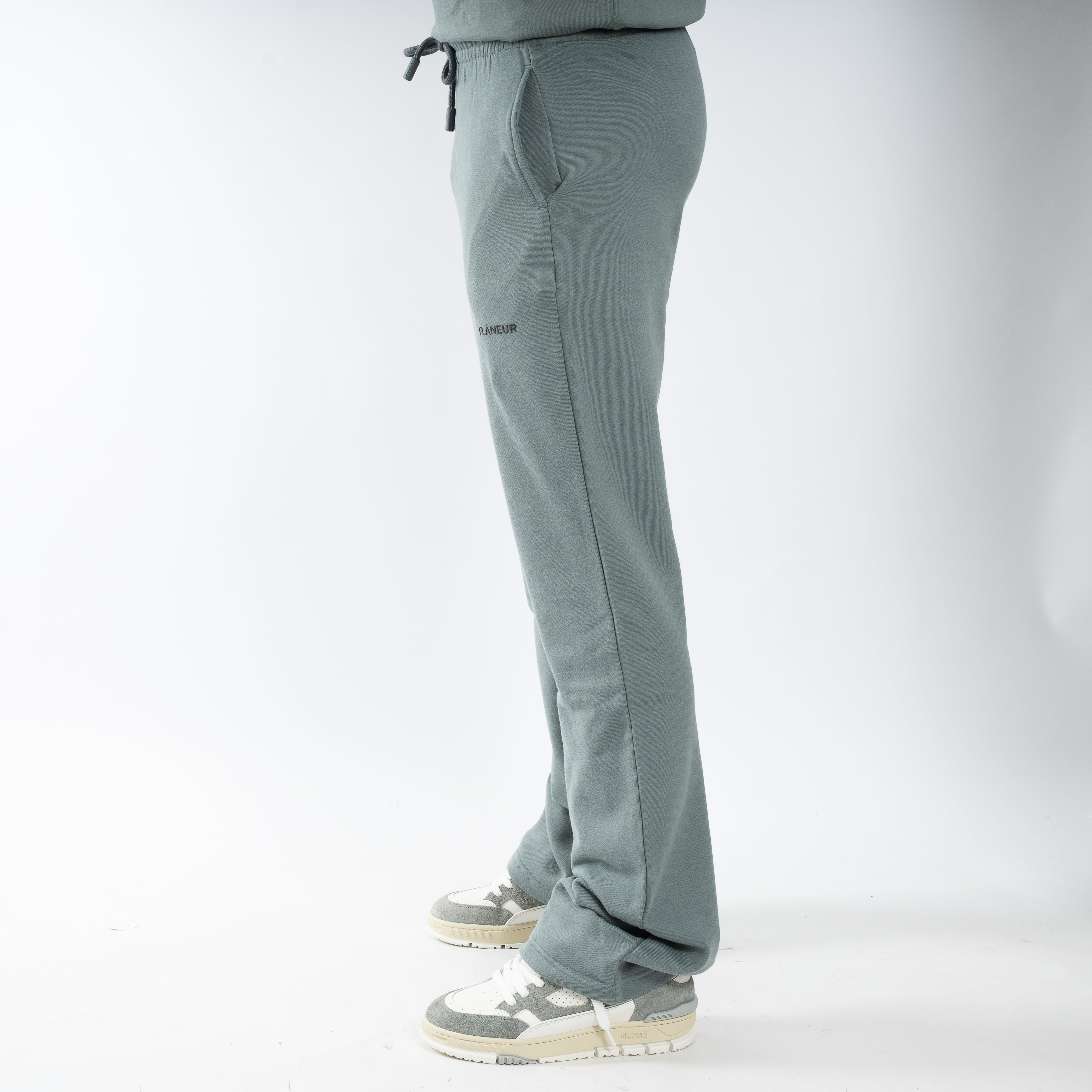 Flaneur Joggingbroek Groen | Logo Sweatpants