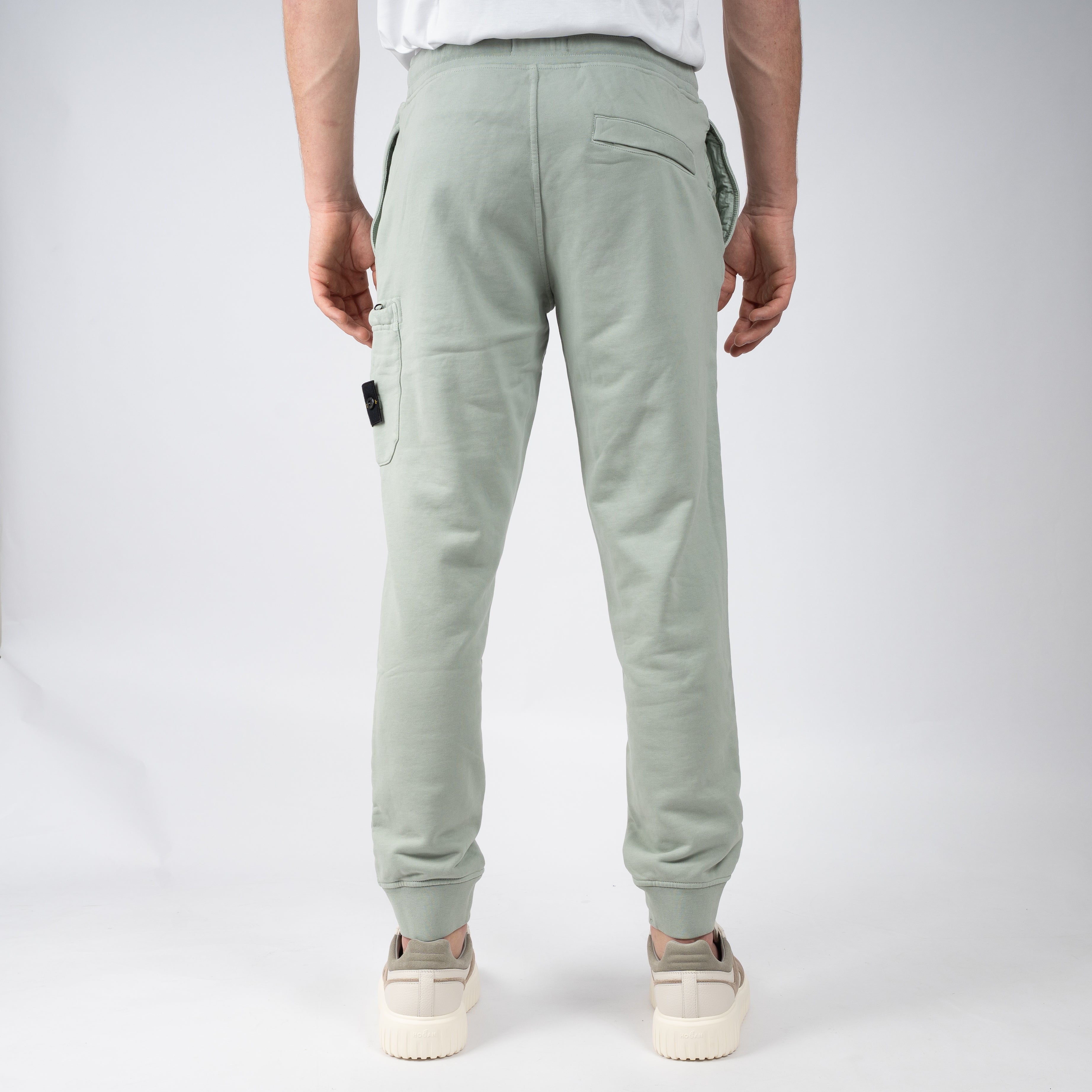 Stone Island Joggingbroek Lichtgroen | Cotton Fleece