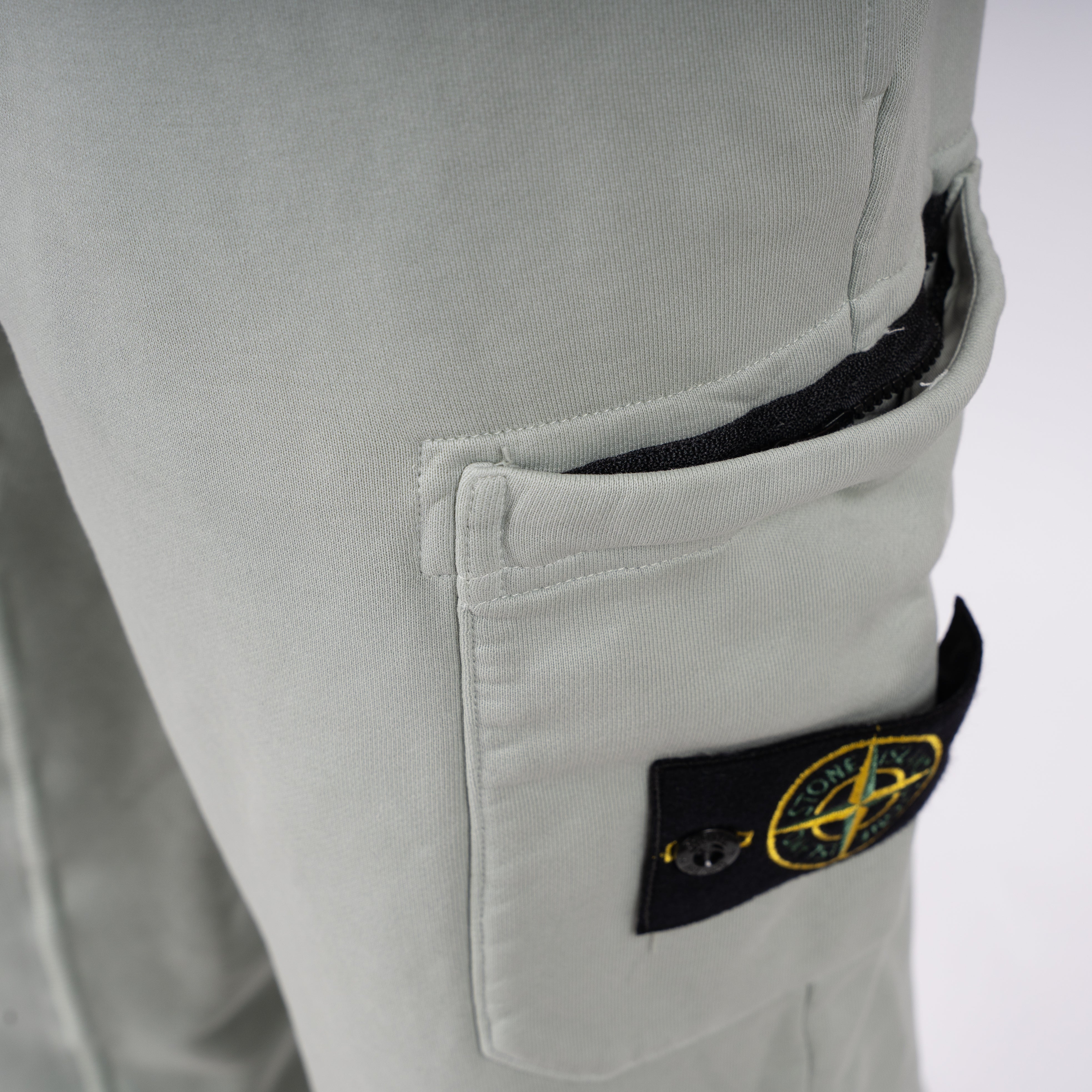 Stone Island Joggingbroek Lichtgroen | Cotton Fleece