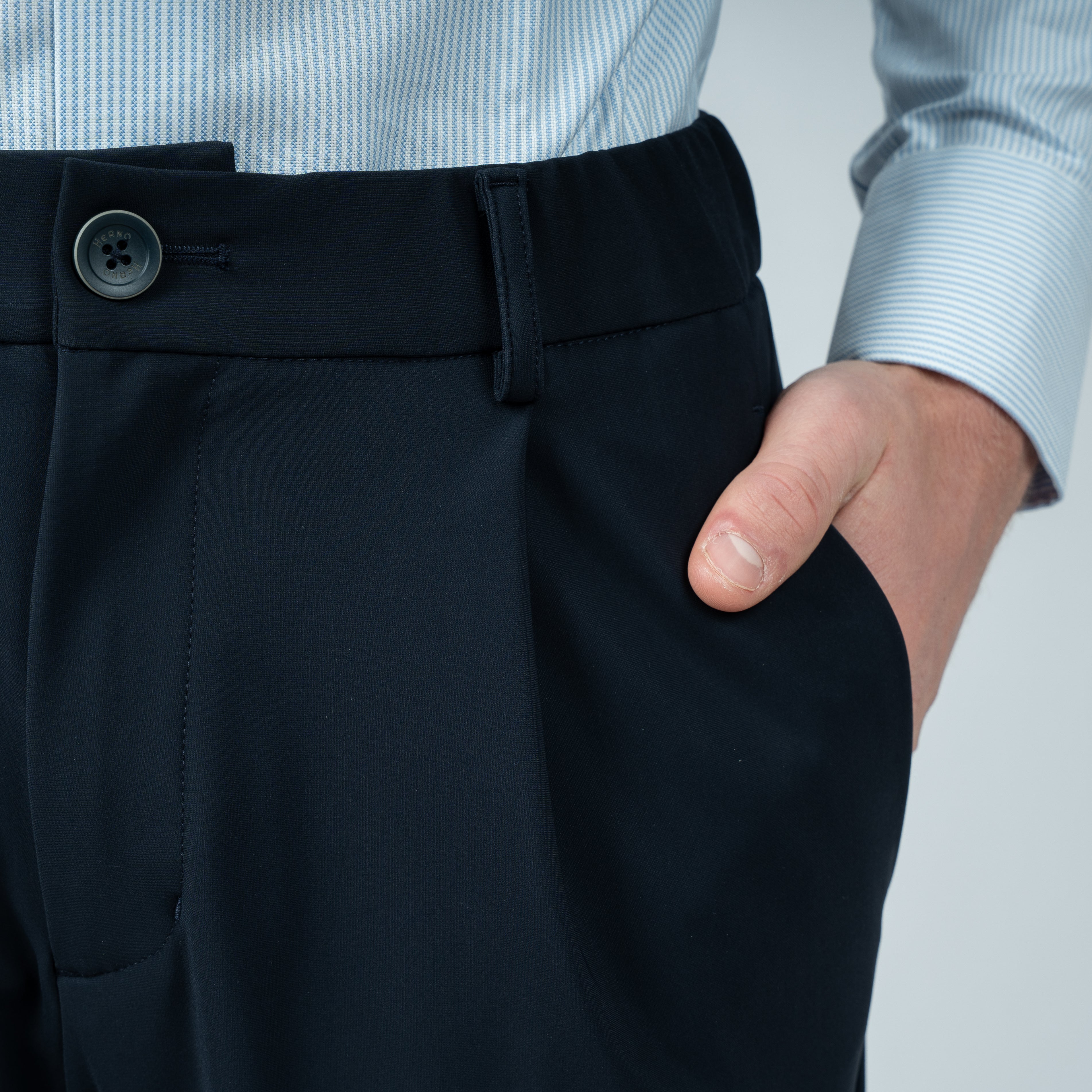 Herno Pantalon Blauw