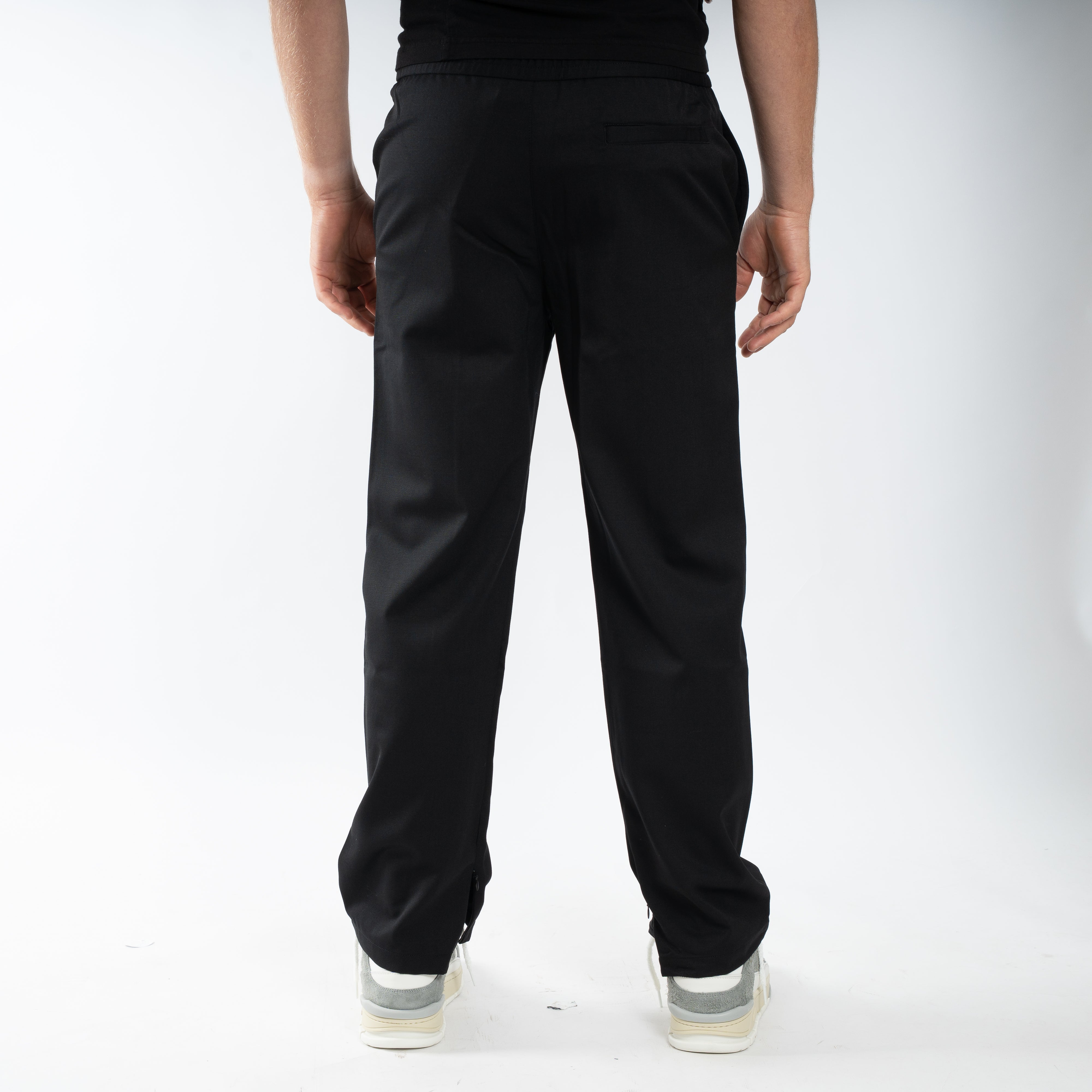 Filling Pieces Pantalon Zwart | Coach Pants Twill Wool
