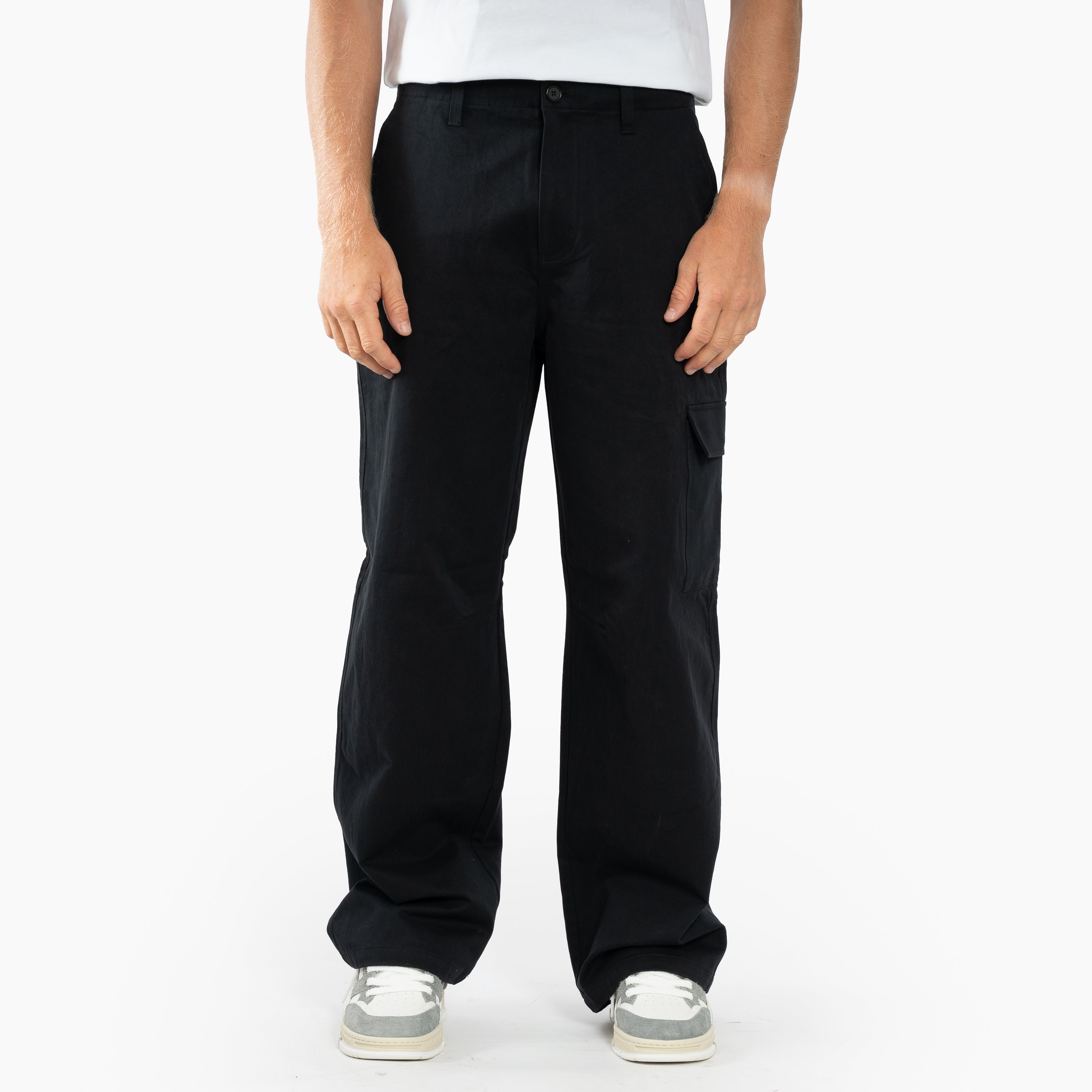 Olaf Cargobroek Zwart | Relaxed Cargo Pant