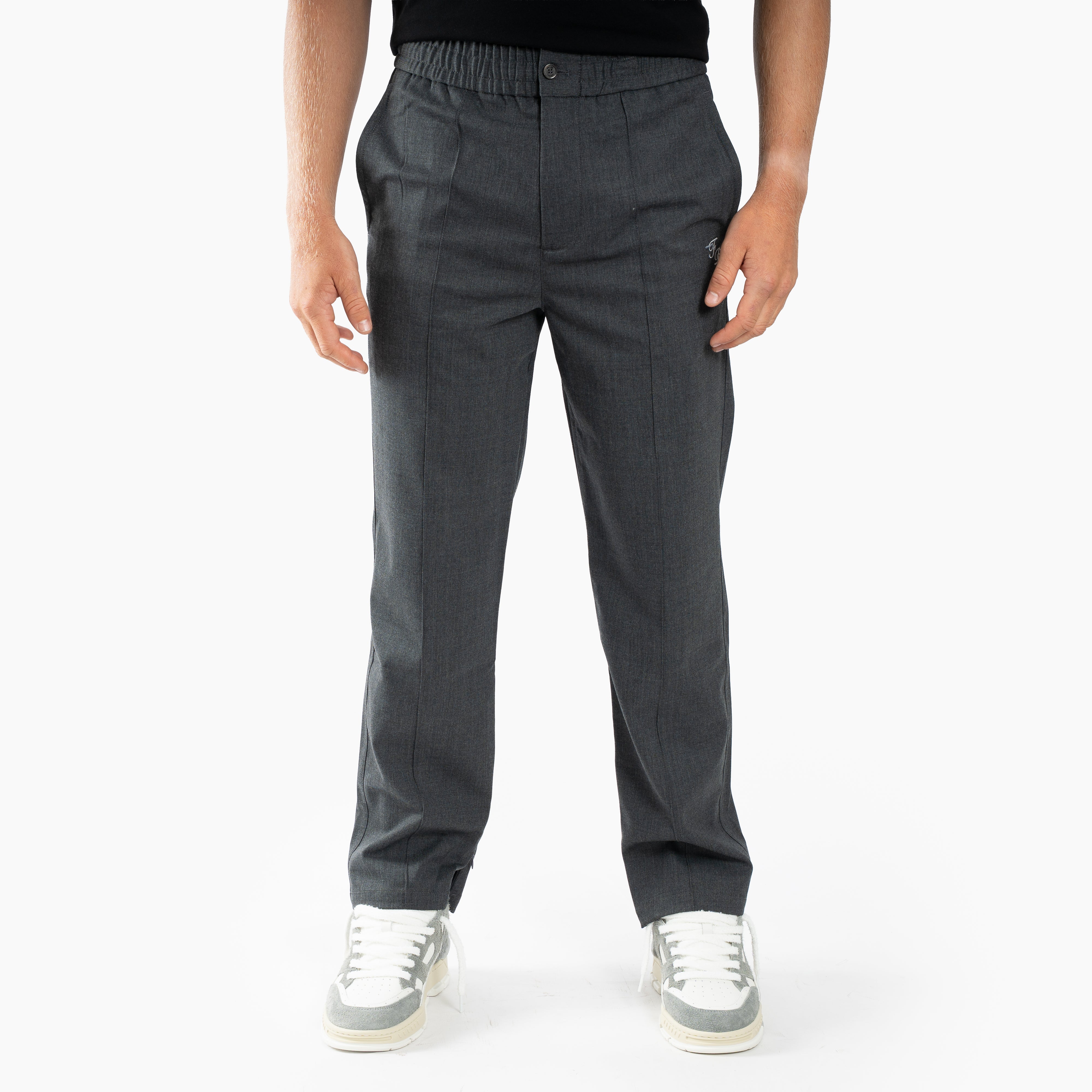 Filling Pieces Pantalon Grijs | Coach Pants Twill Wool