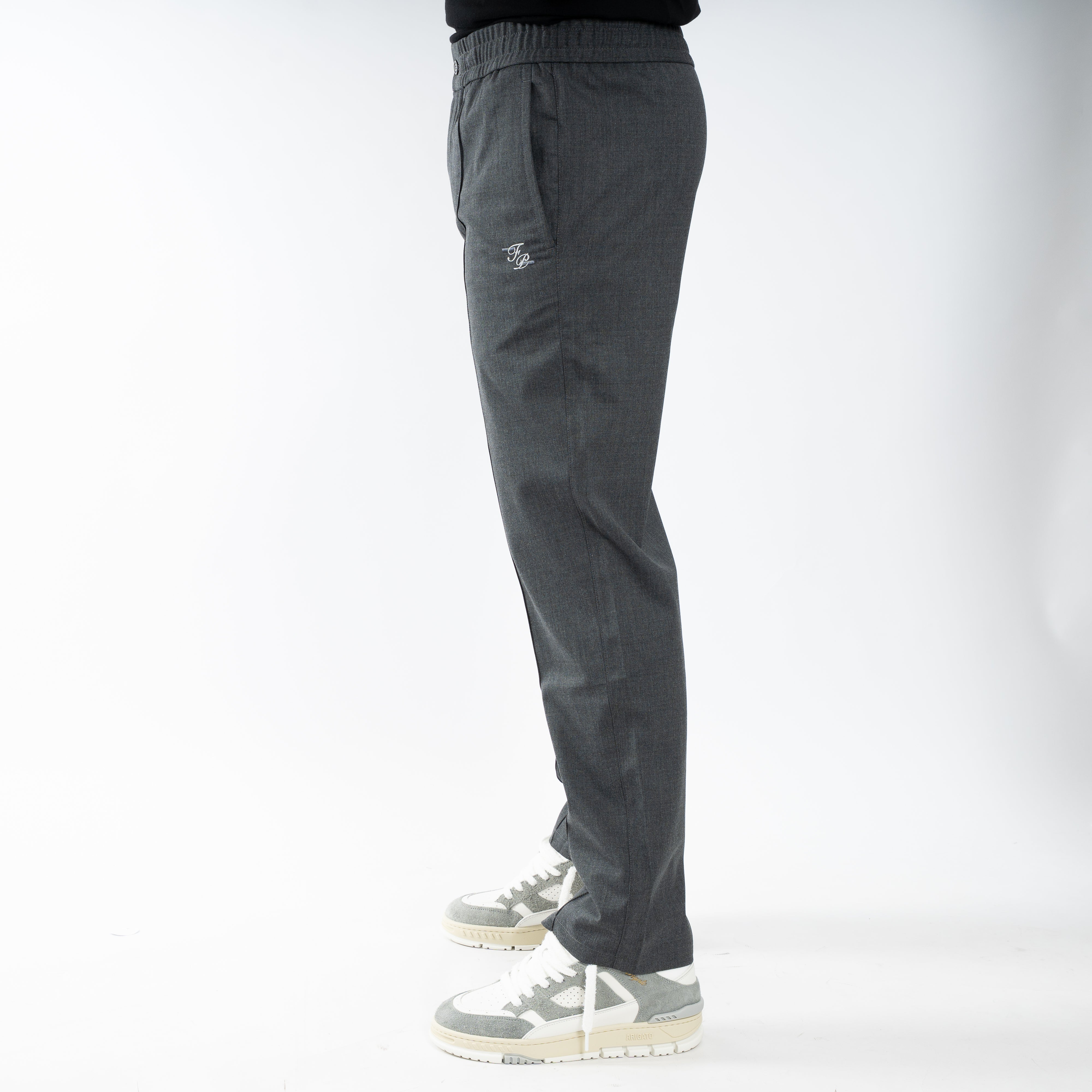 Filling Pieces Pantalon Grijs | Coach Pants Twill Wool