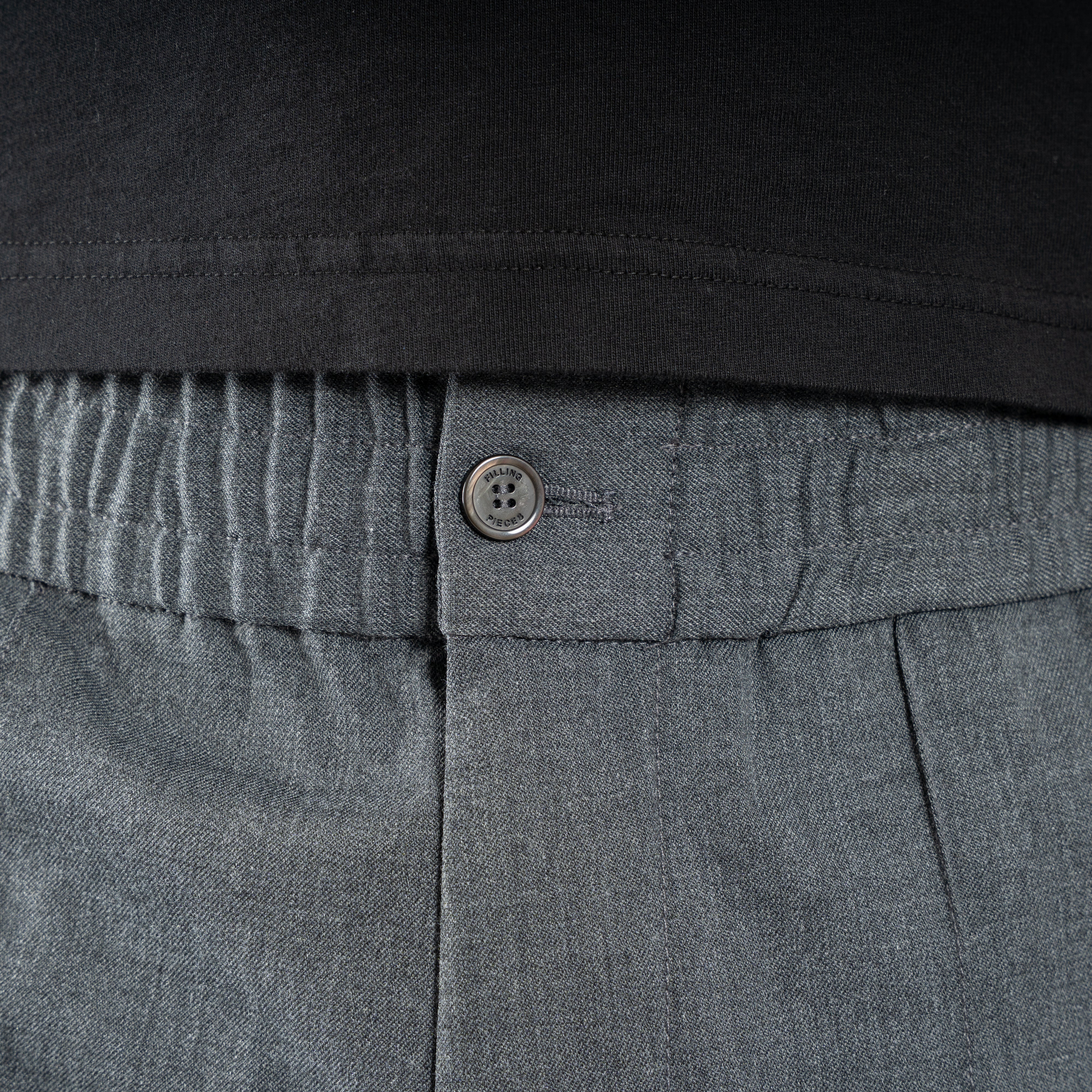 Filling Pieces Pantalon Grijs | Coach Pants Twill Wool