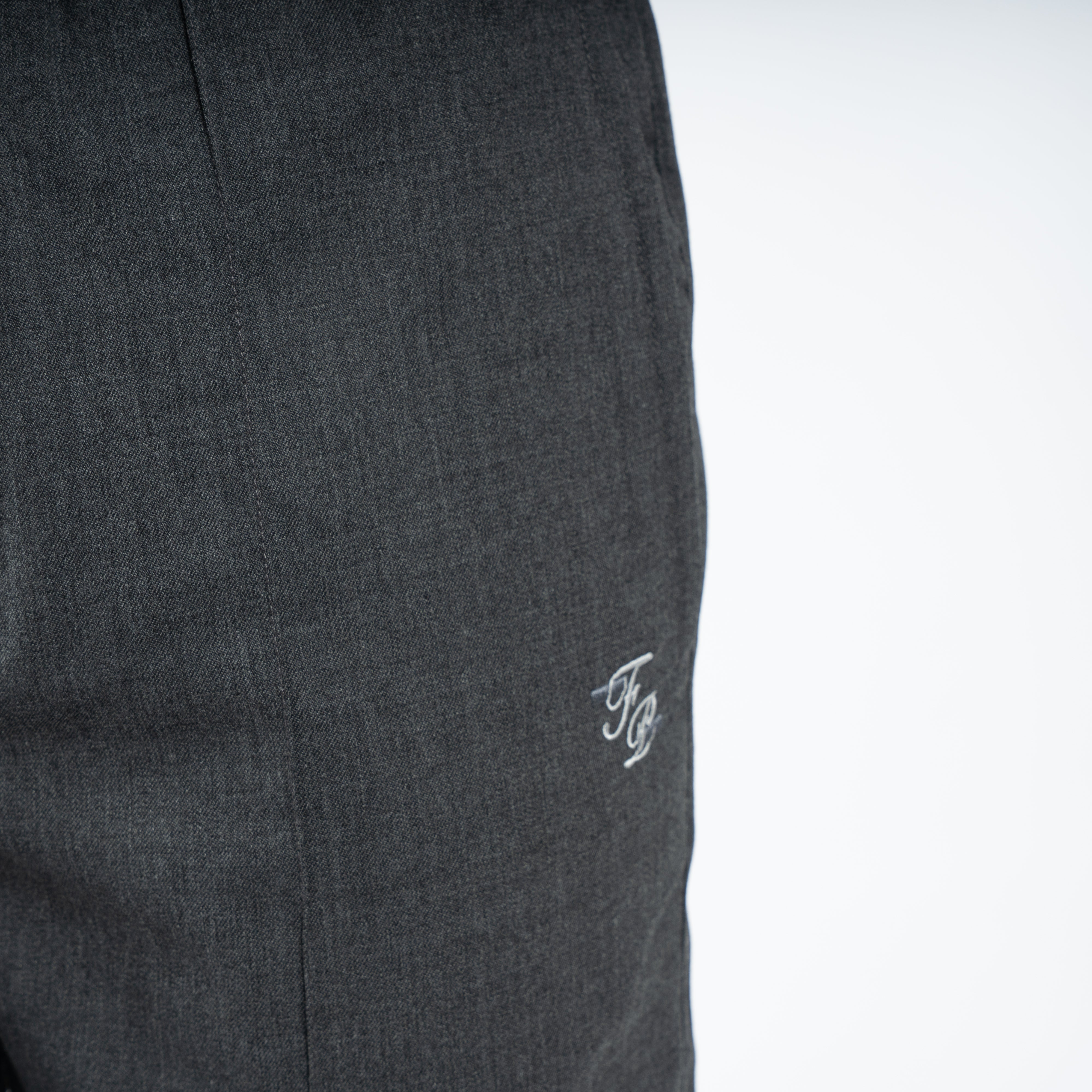 Filling Pieces Pantalon Grijs | Coach Pants Twill Wool