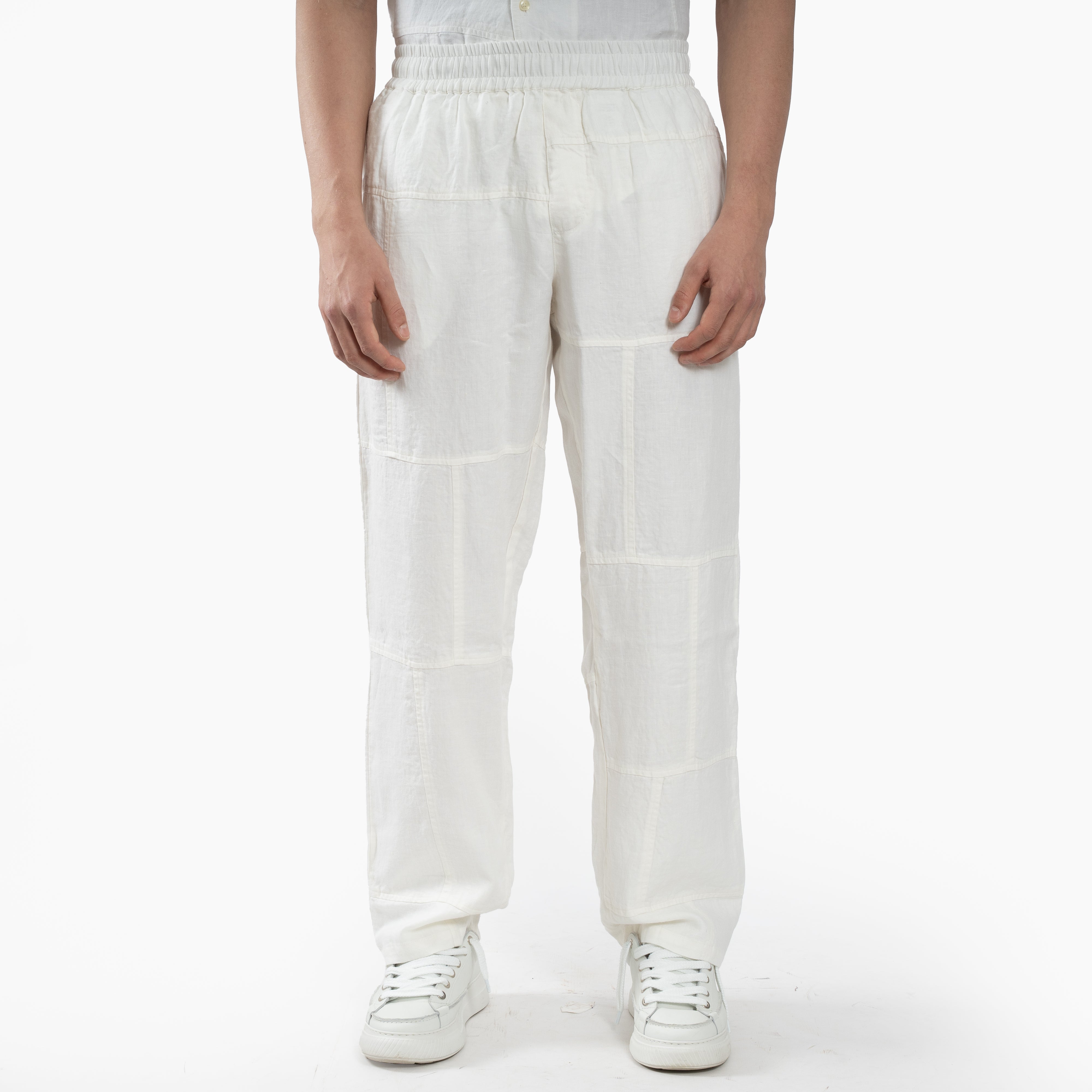 Bram's Fruit Linnen Broek Wit | LINEN REPAIR TROUSERS